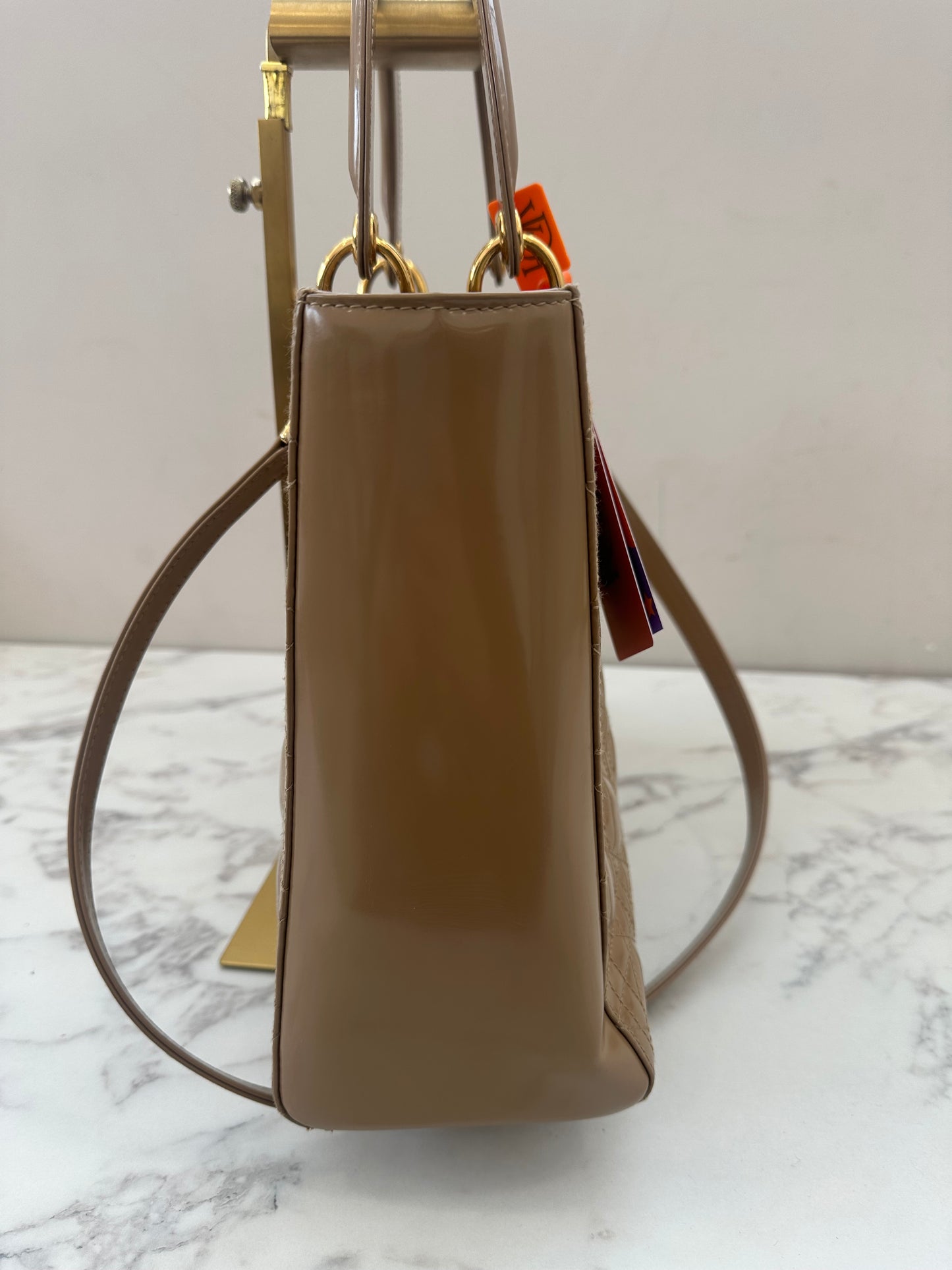 Christian Dior Beige Leather Lady