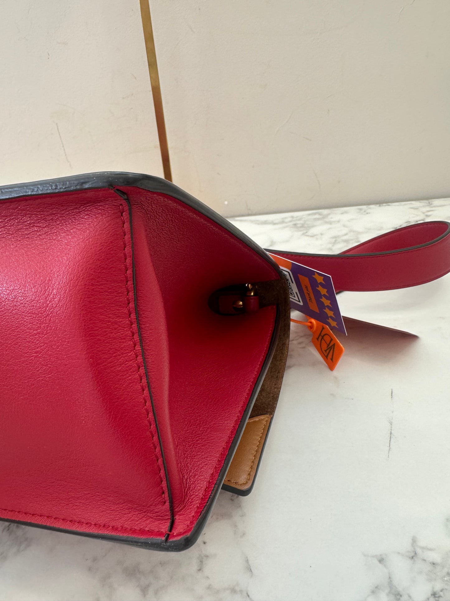 Fendi red 2way Bag