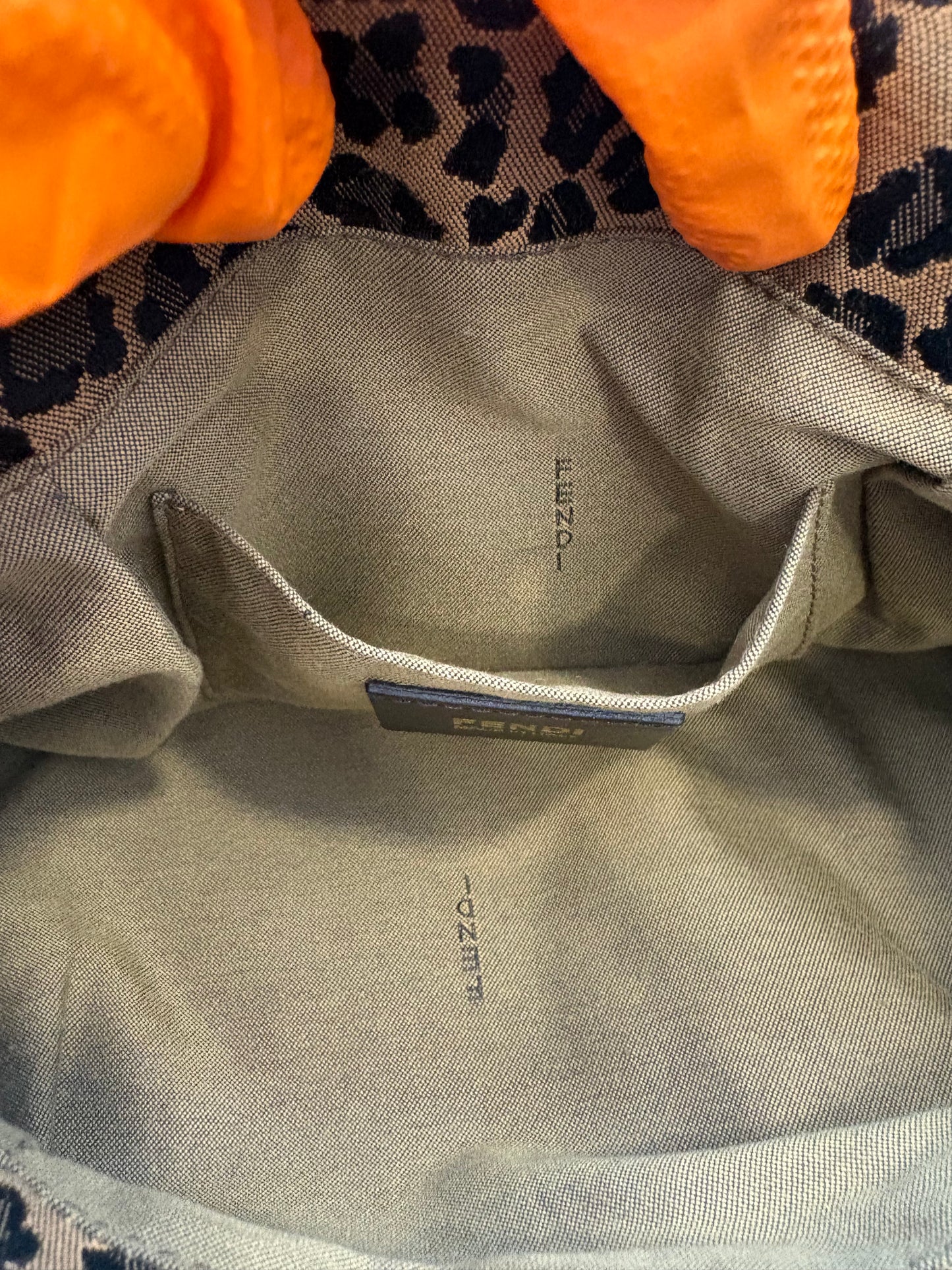 018705 - Fendi Brown Canvas Cheetah Zucca
