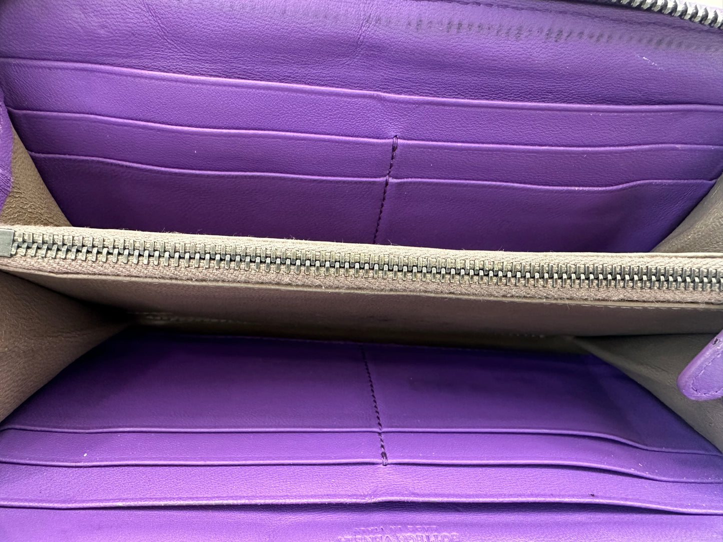 Bottega Veneta Purple Wallet