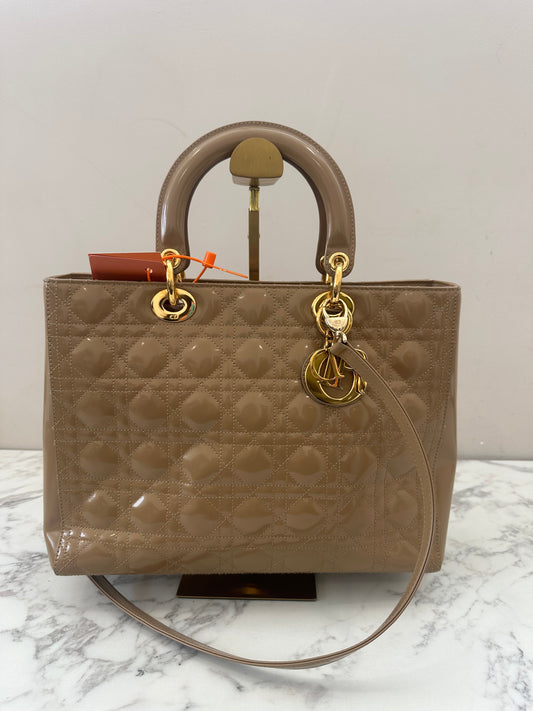 Christian Dior Beige Leather Lady