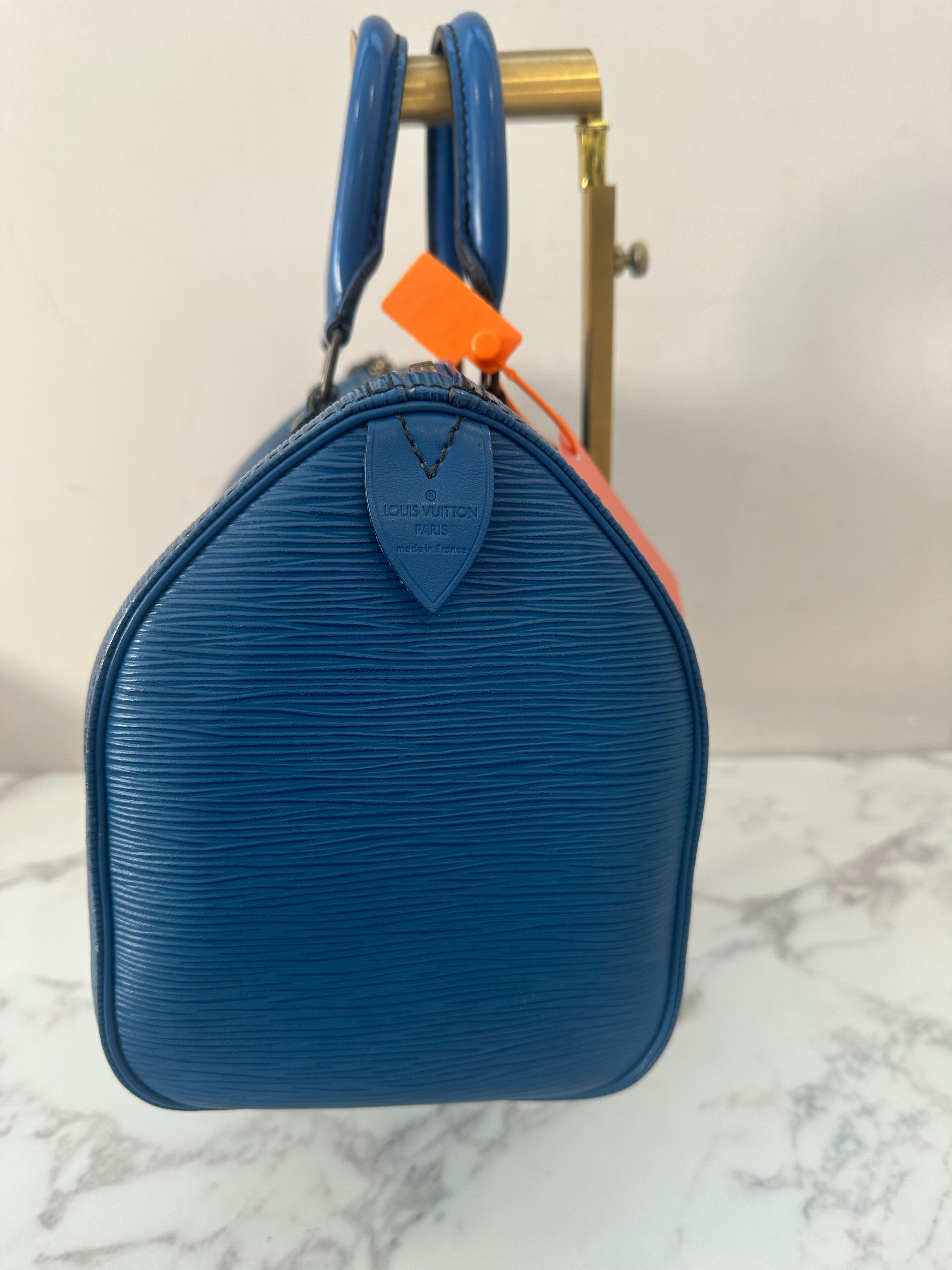 Louis Vuitton Speedy 25 Epi Blue