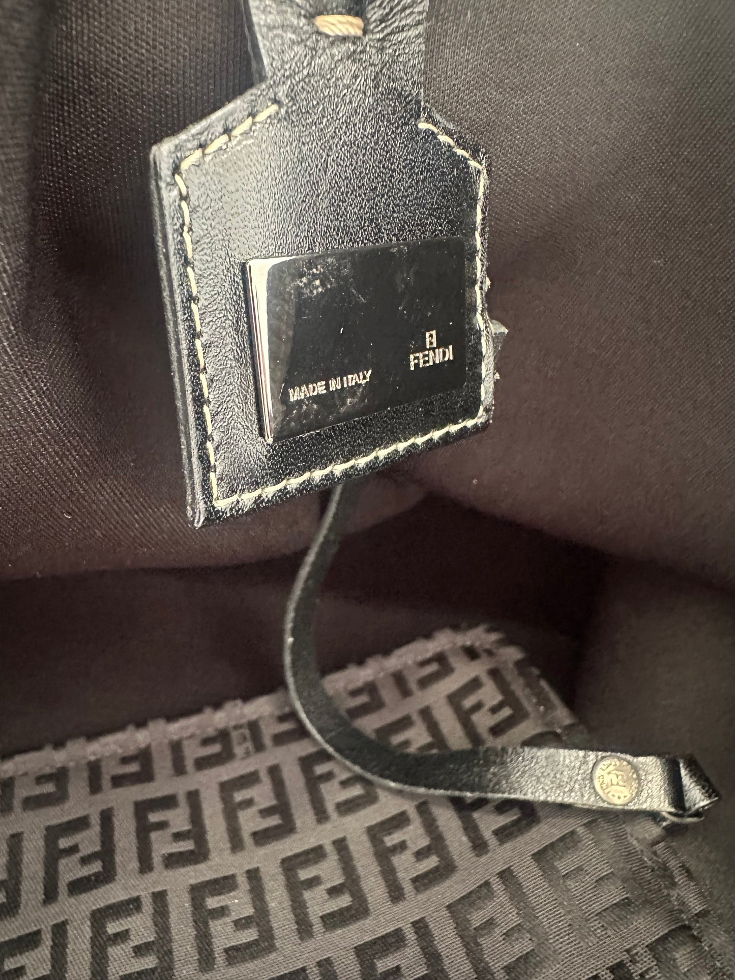 Fendi Black Canvas Zucchino