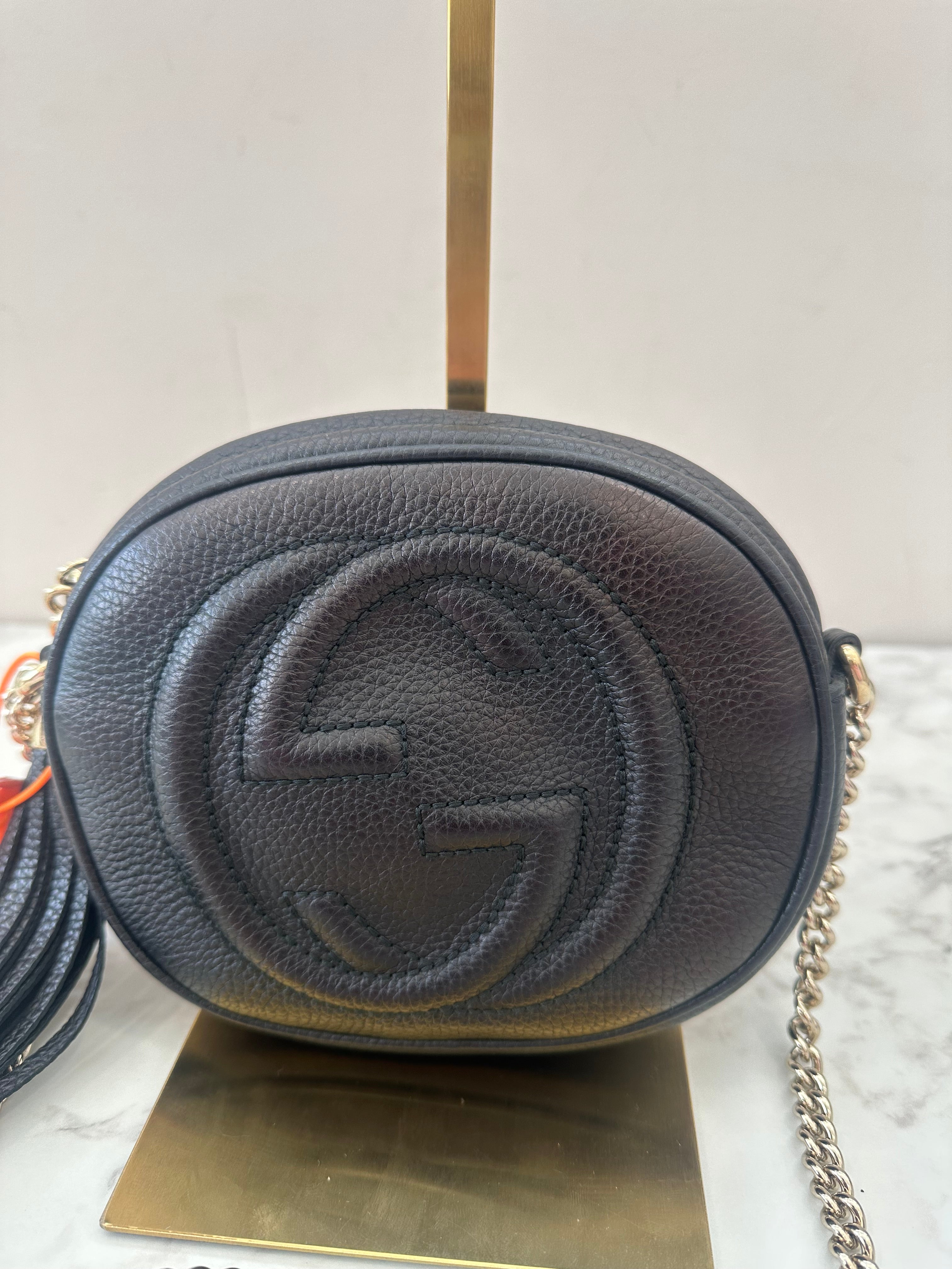 Gucci Black Leather Fringe