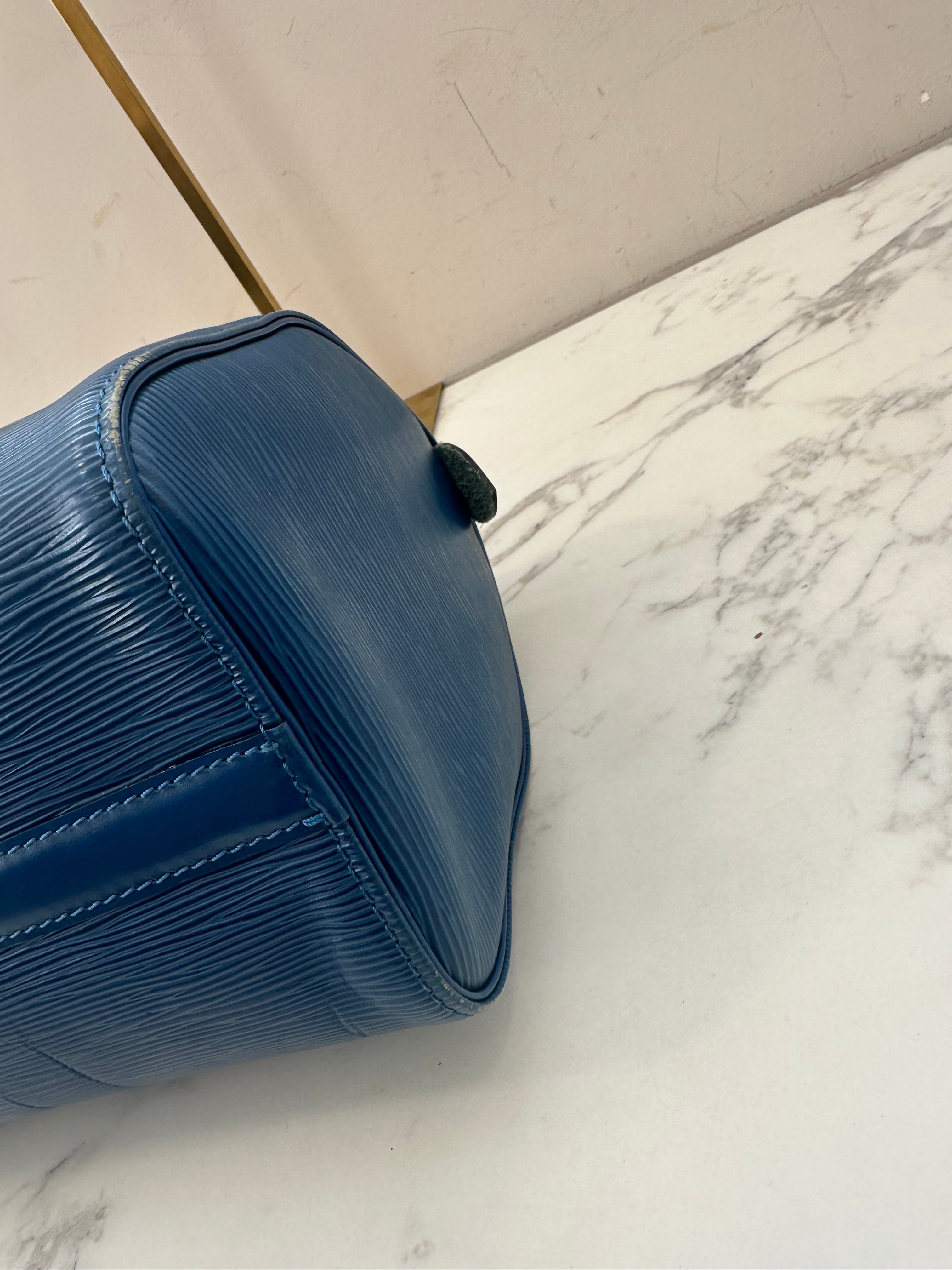 Louis Vuitton  Speedy 25 Epi Blue