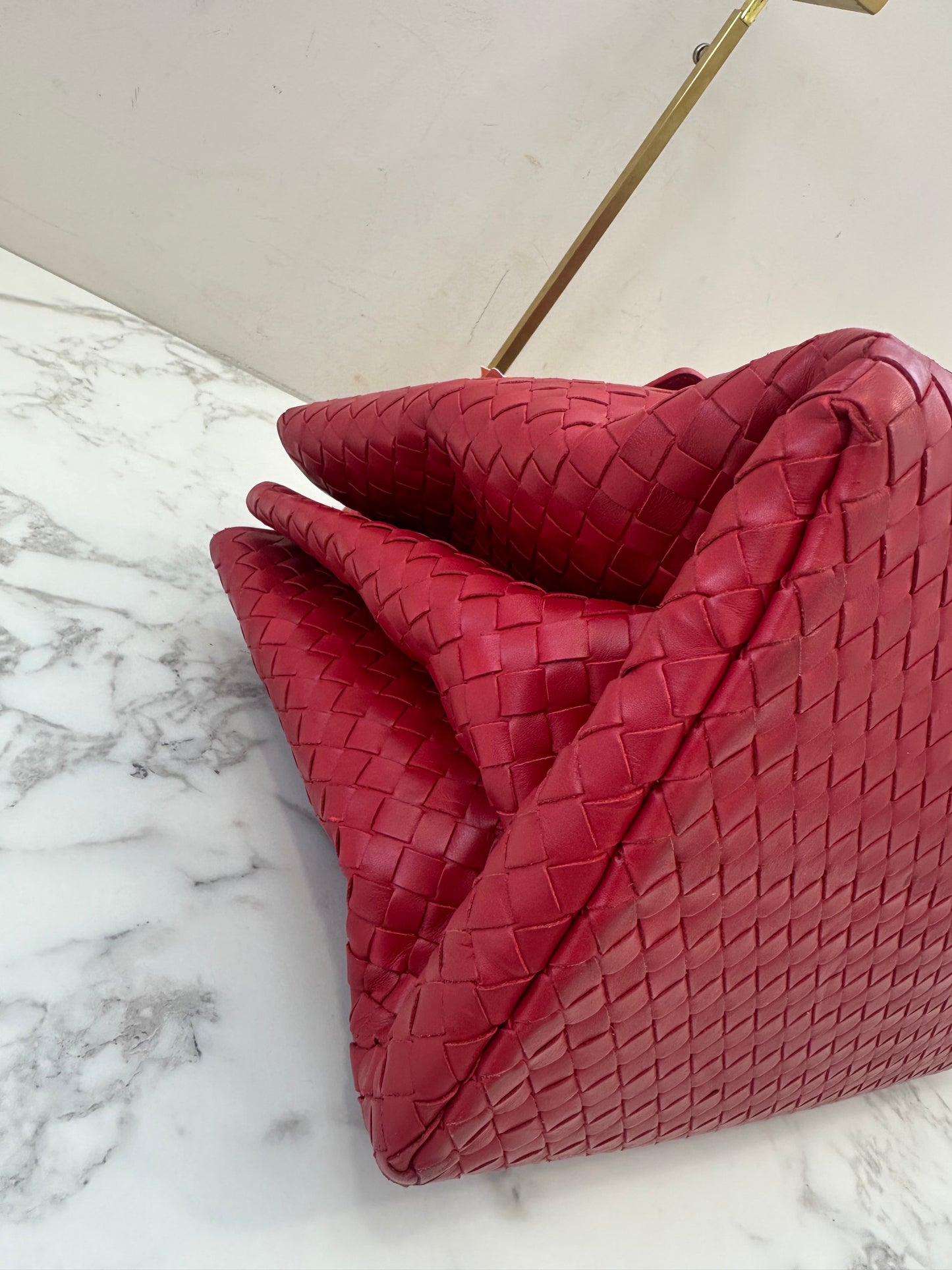 Bottega Veneta Red Intrecciato Roma