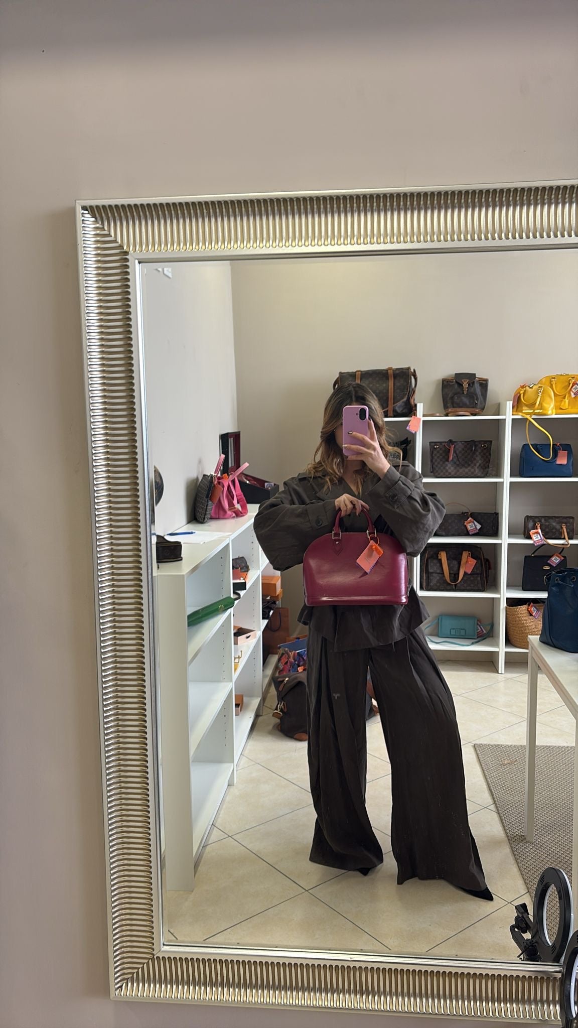 Louis Vuitton Alm PM Epi Cherry