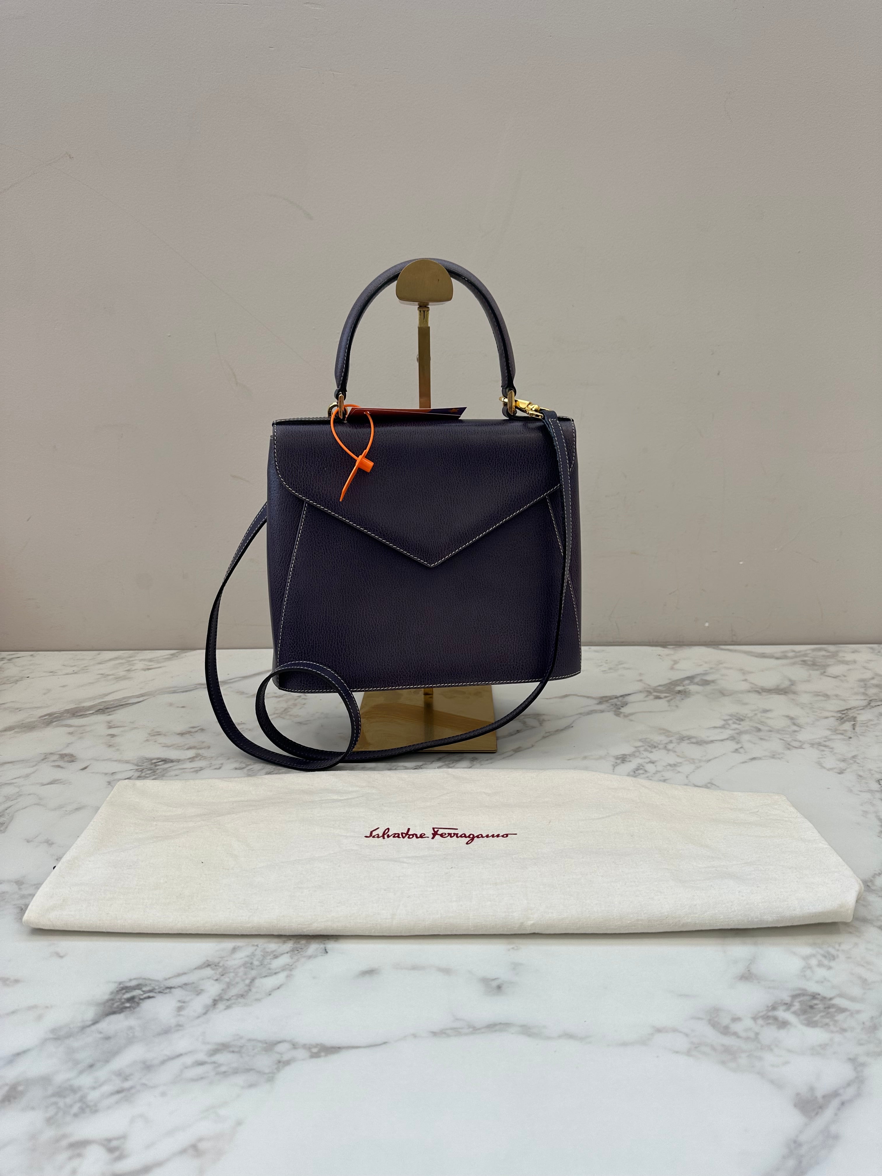 Salvatore Ferragamo Blue Leather