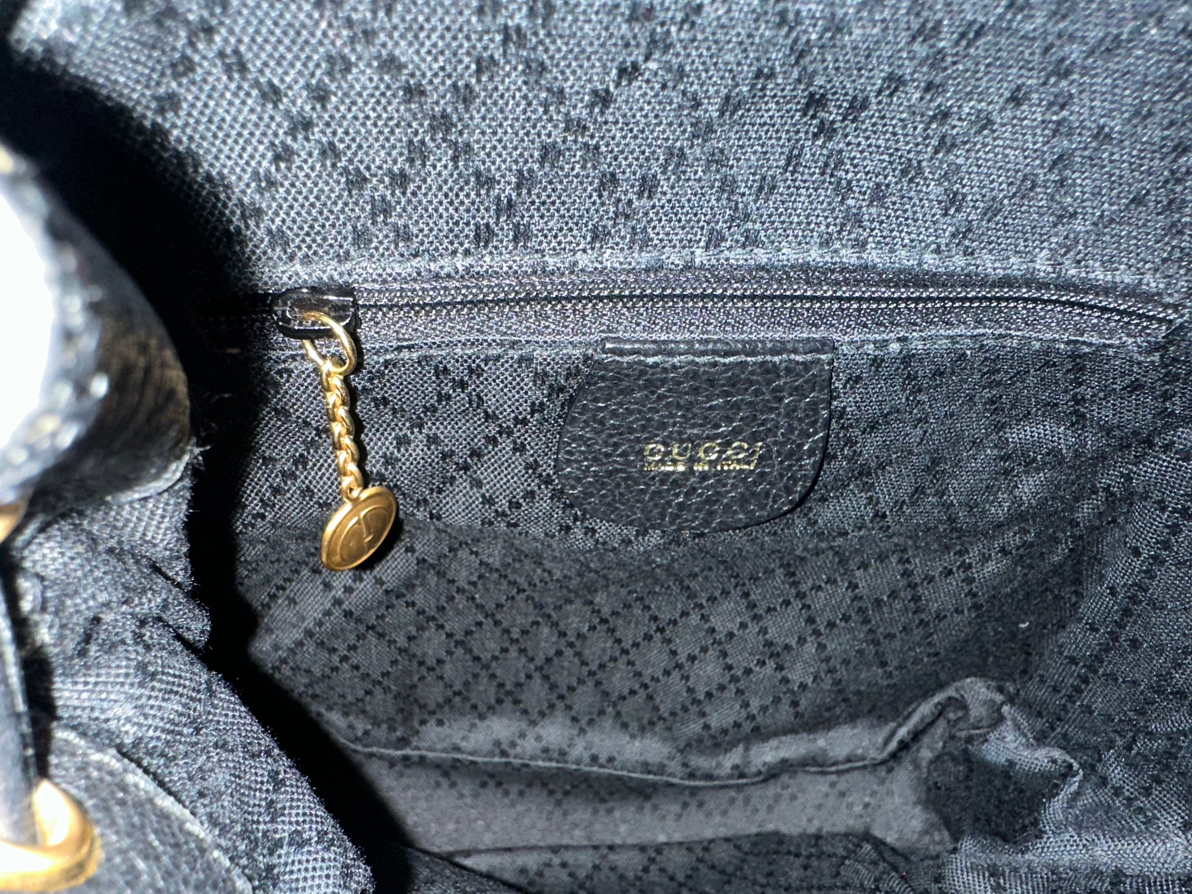 Gucci Black Suede Backpack