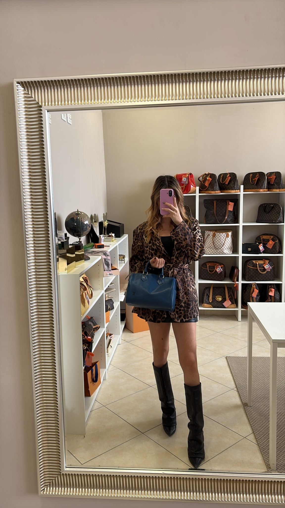 Louis Vuitton  Speedy 25 Epi Blue