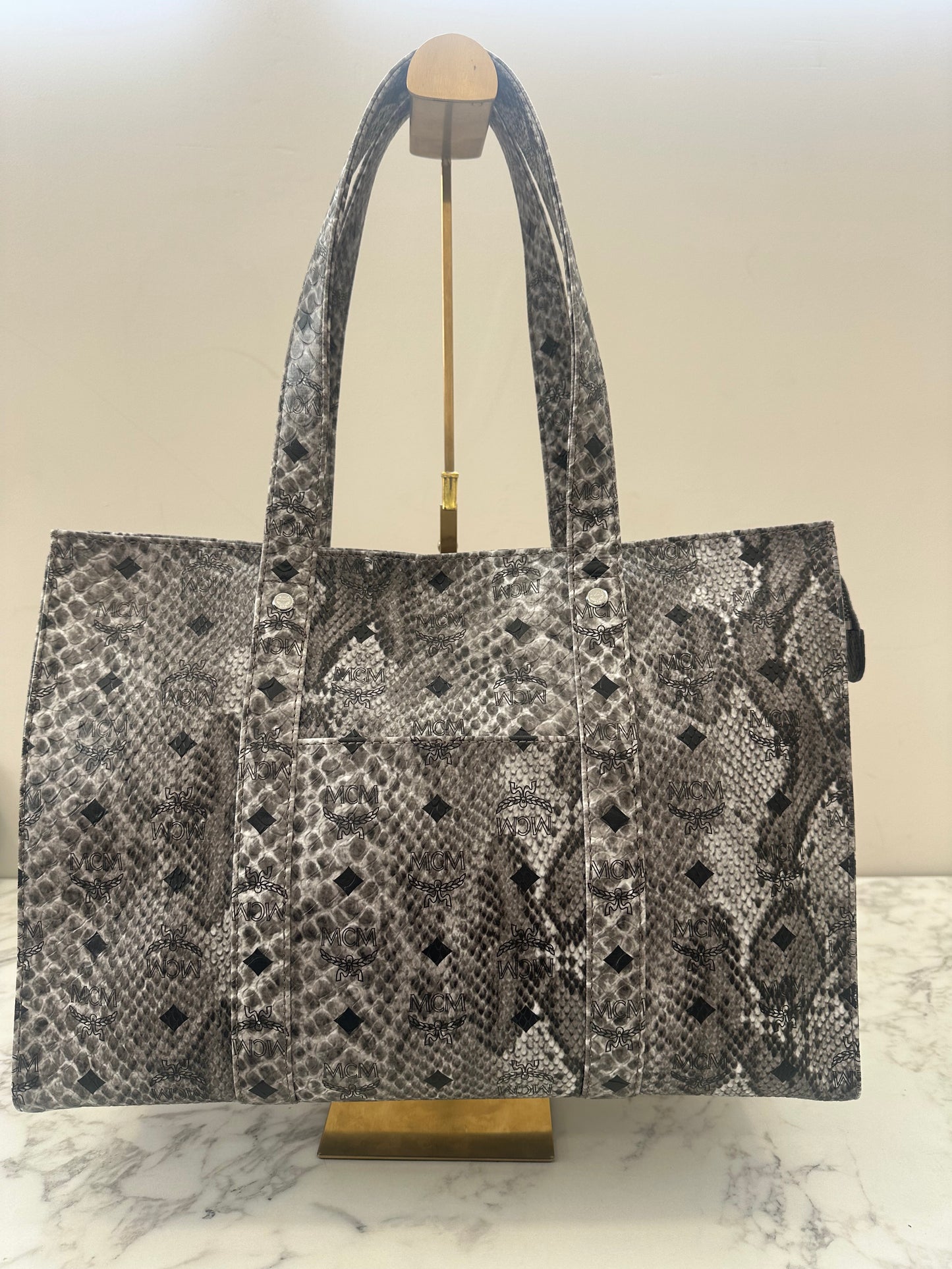 Mcm Grey Tote Bag