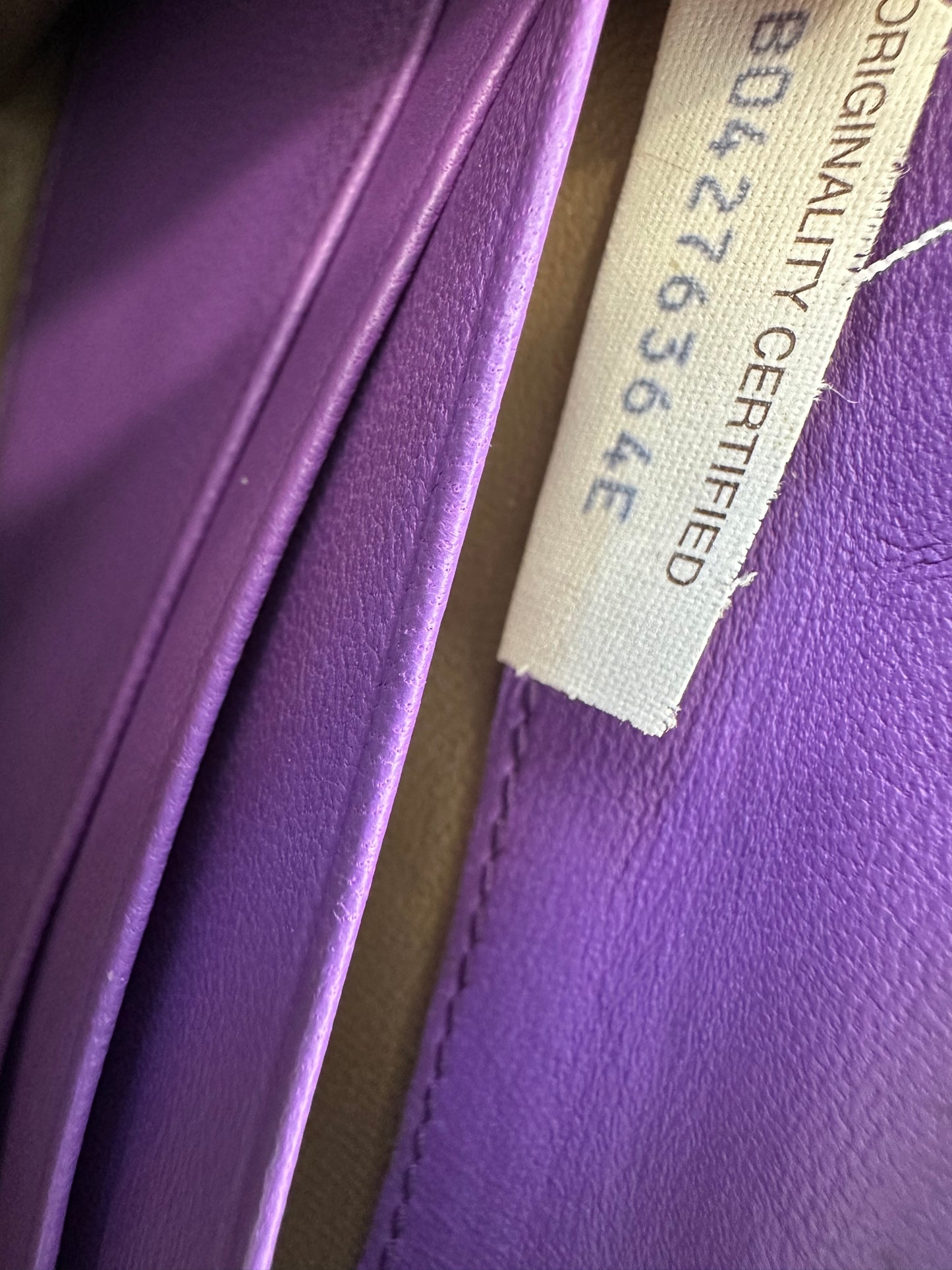 Bottega Veneta Purple Wallet