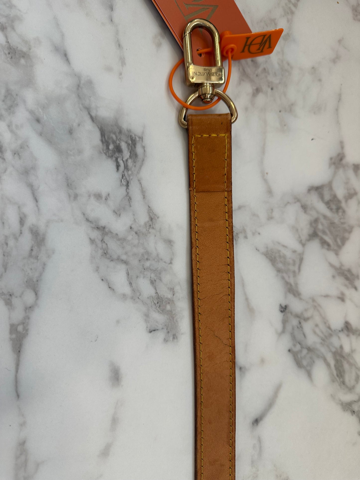 Louis Vuitton tracolla vacchetta regolabile