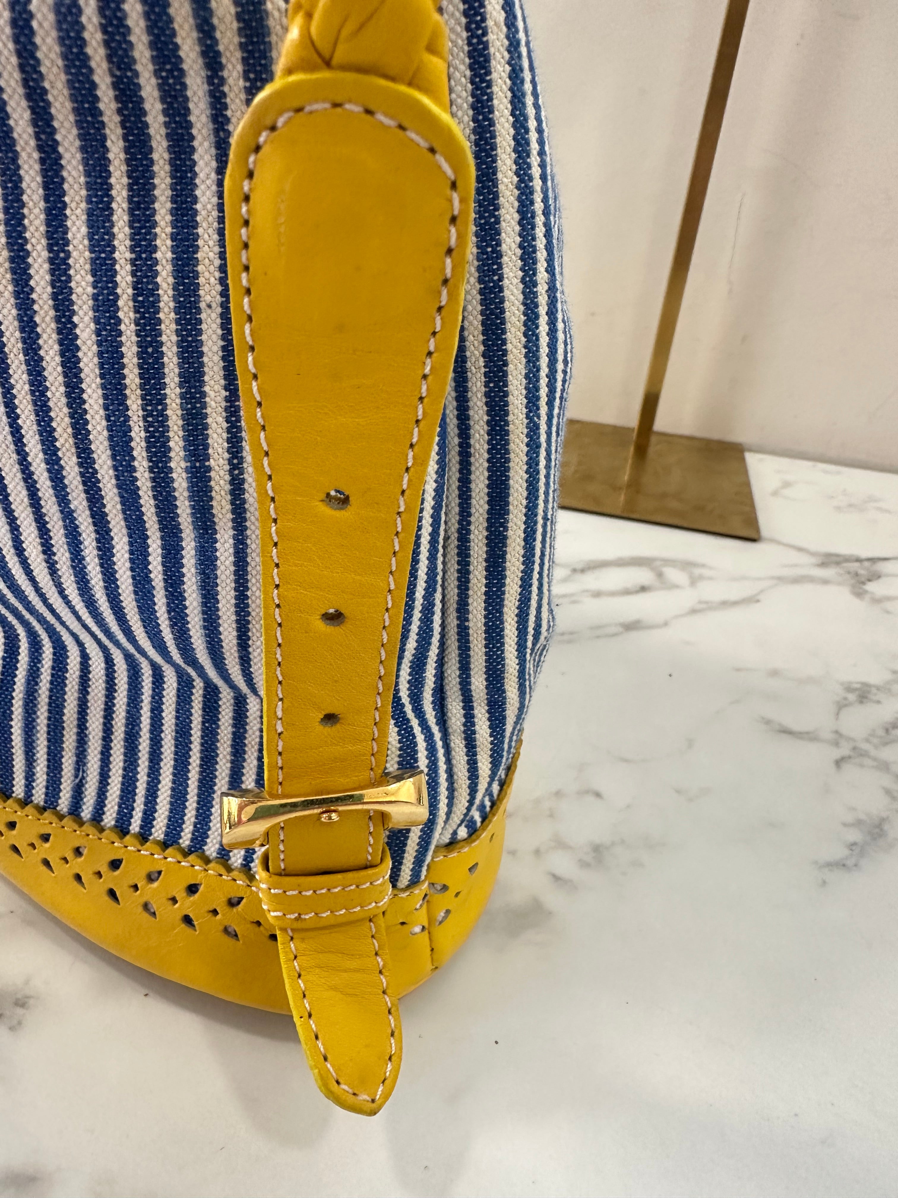 Loewe Blue White Yellow Backpack