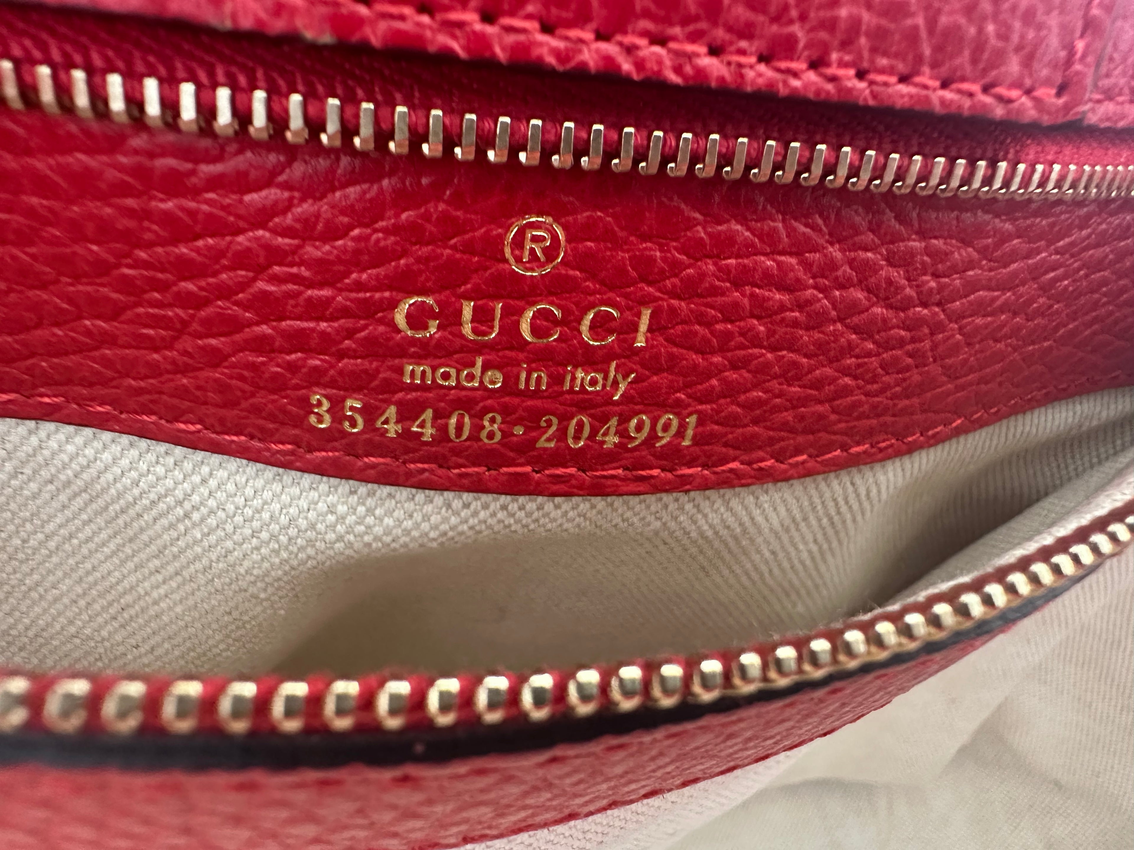Gucci Red Swing Tote