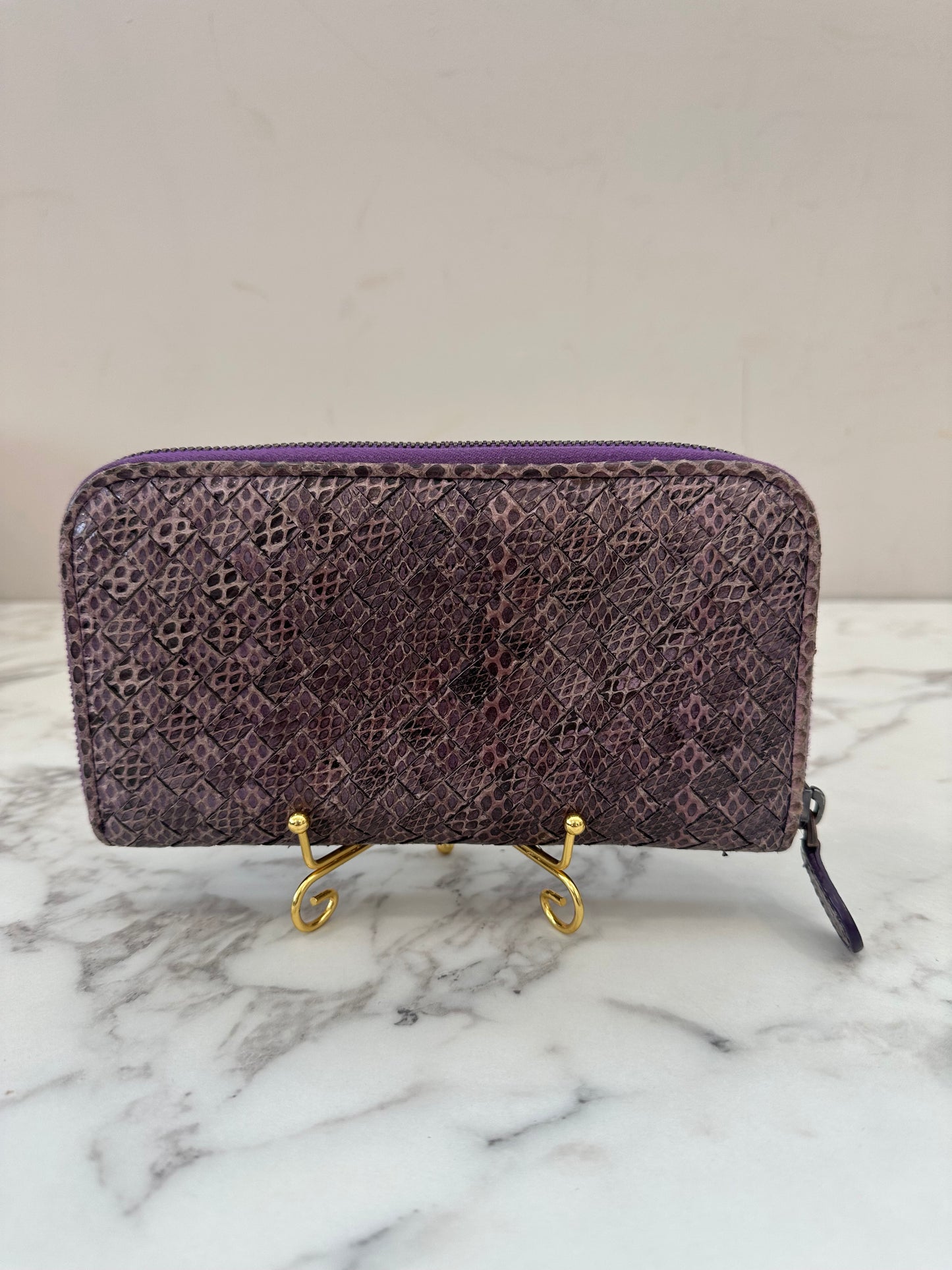 Bottega Veneta Purple Wallet