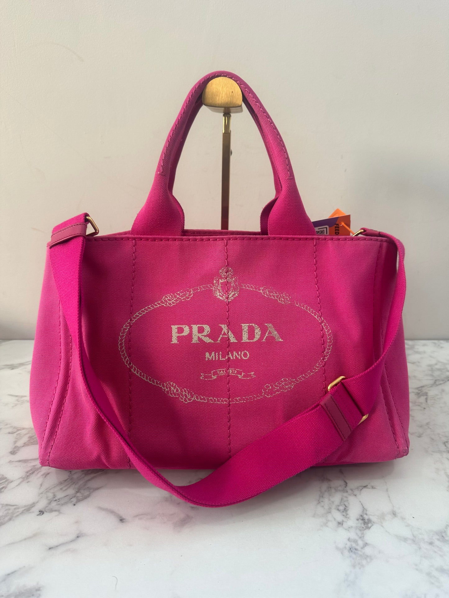 Prada Pink Denim Canapa