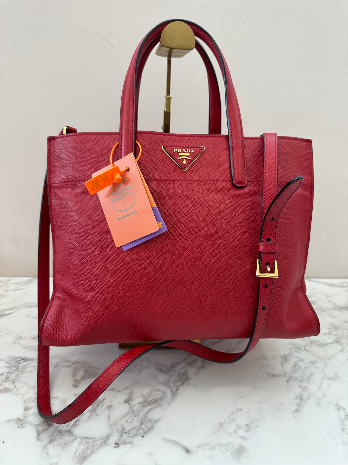 Prada Red Saffiano