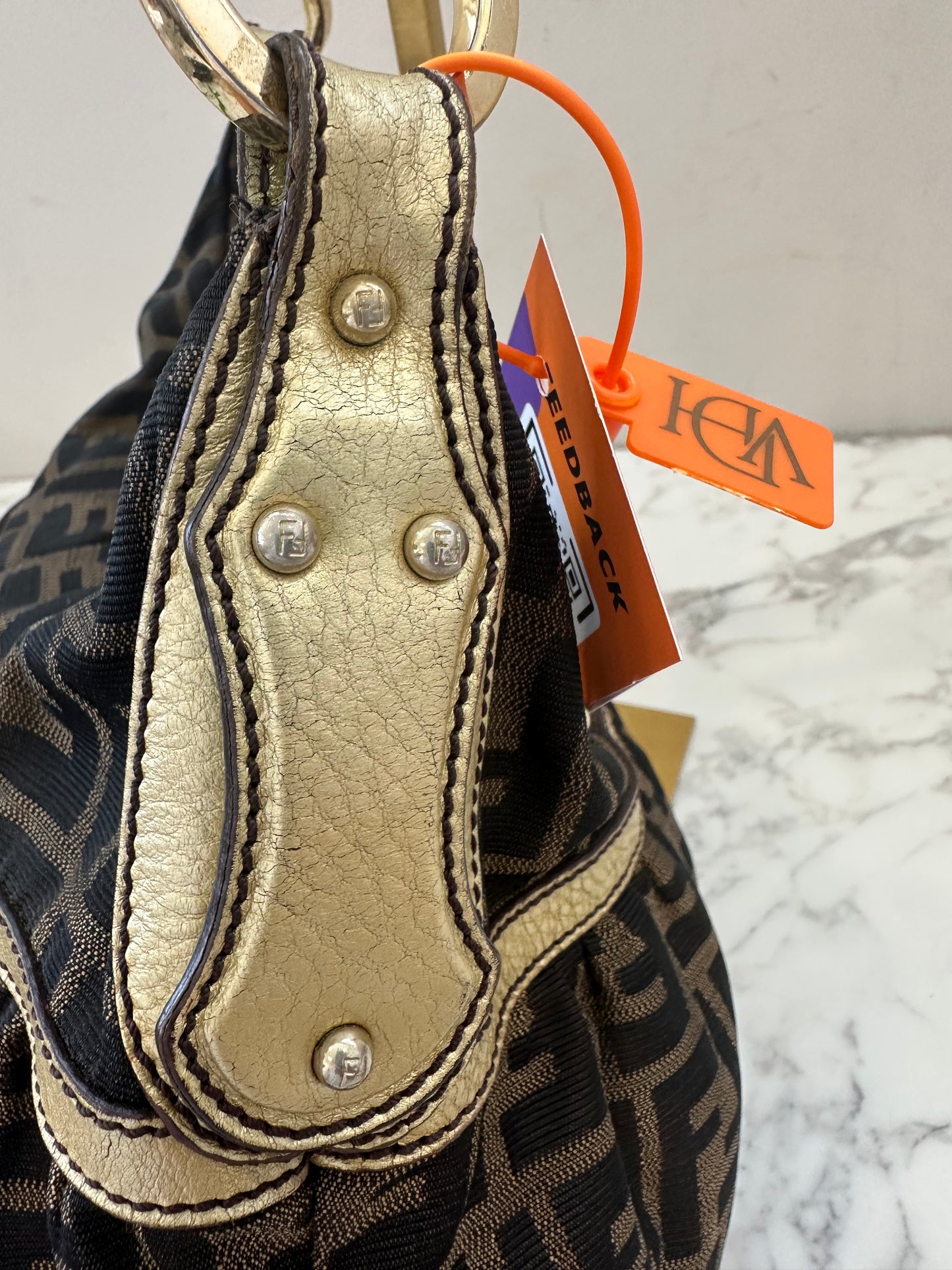 Fendi Brown Zucca Tote Bag