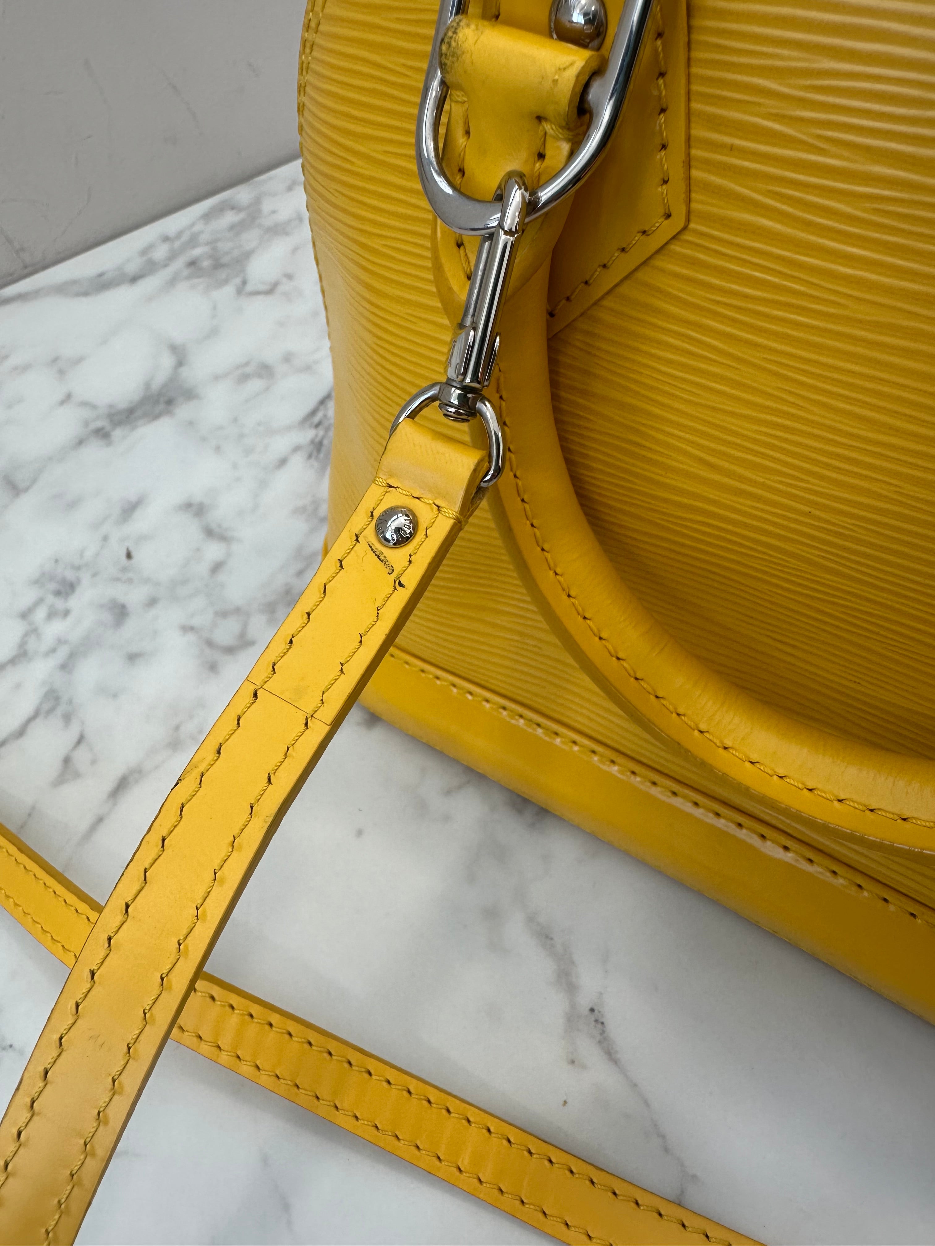 Louis Vuitton Alma BB Epi Yellow