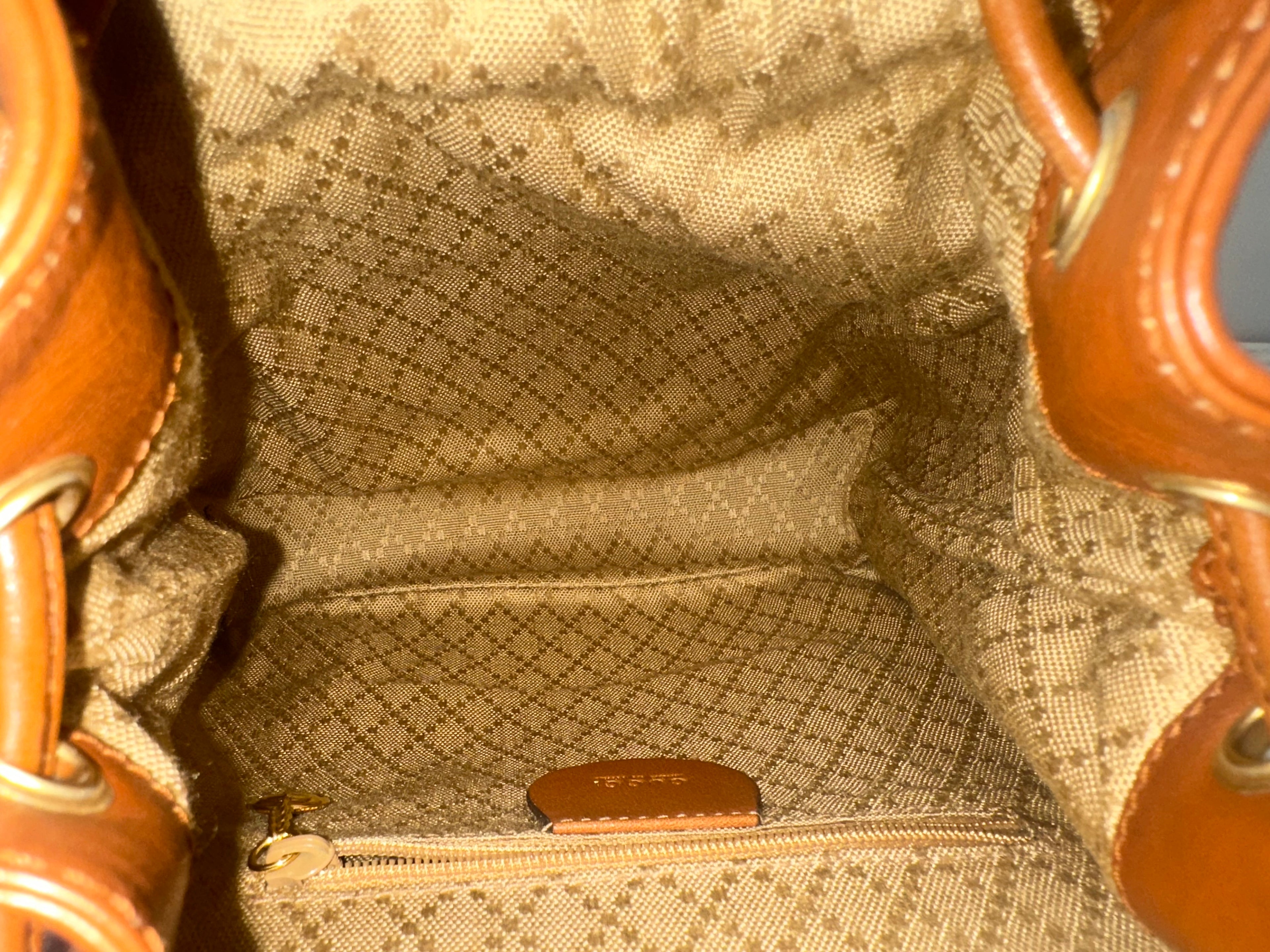 Gucci Brown Bamboo Backpack