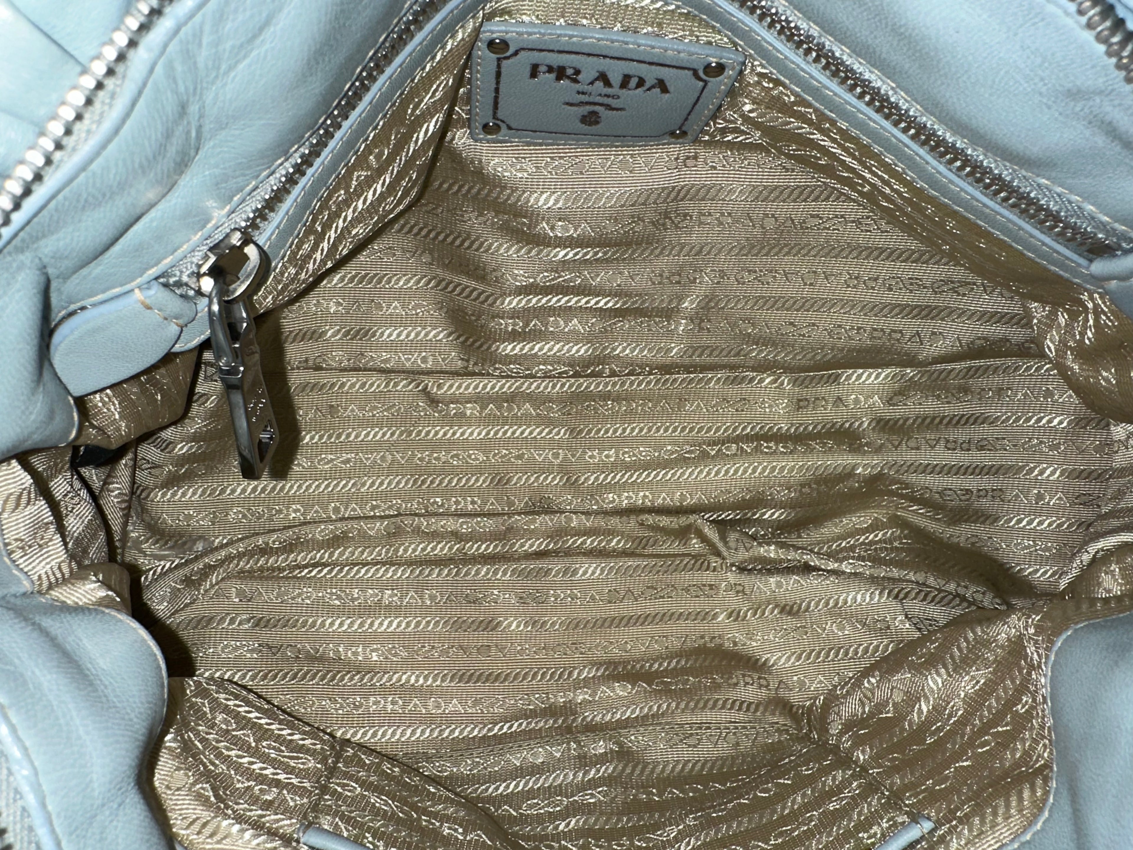 Prada Gaufre Ice Gray