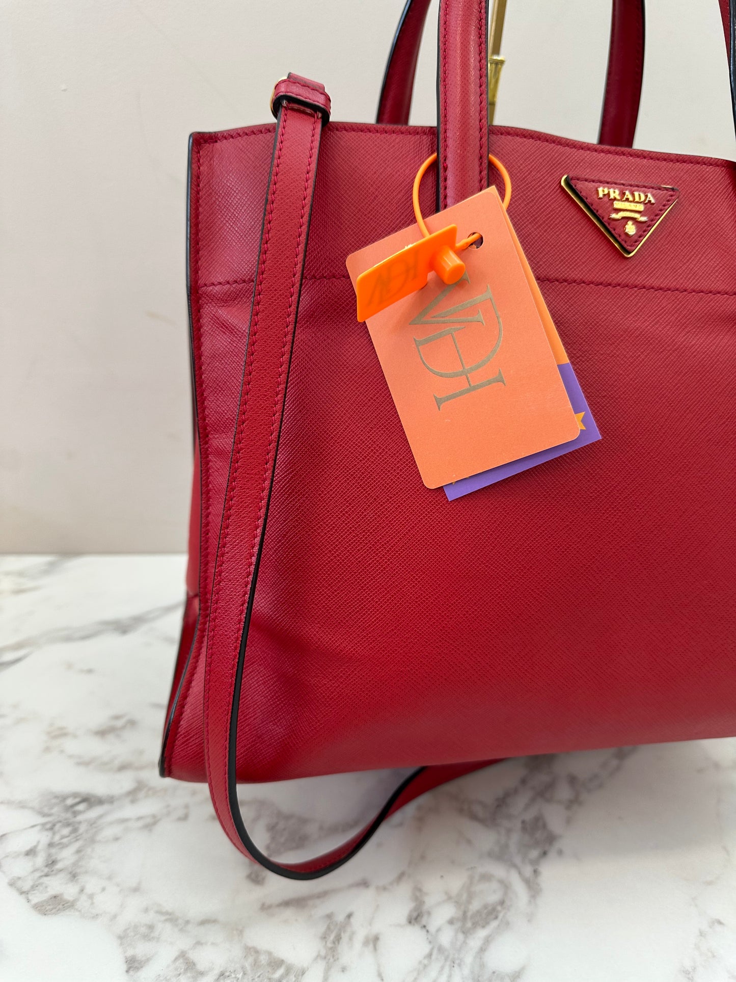 Prada Red Saffiano