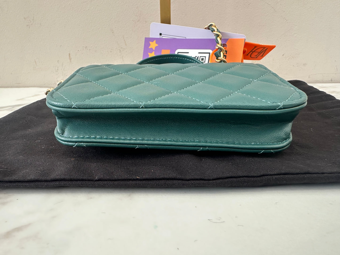 Chanel Green Lambskin
