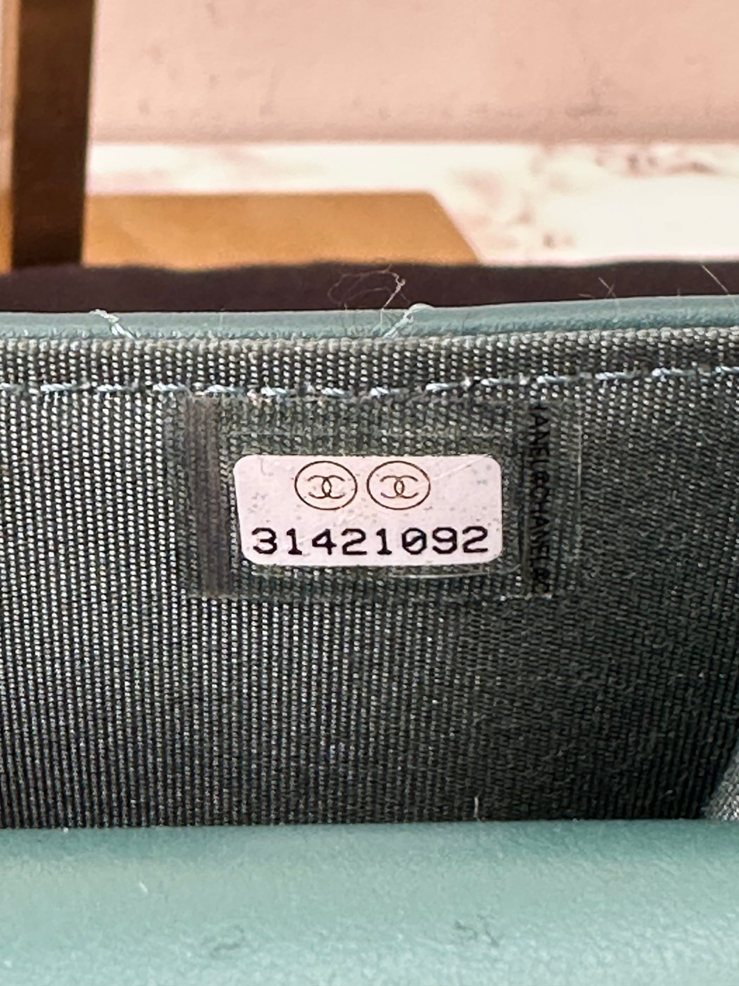 Chanel Green Lambskin