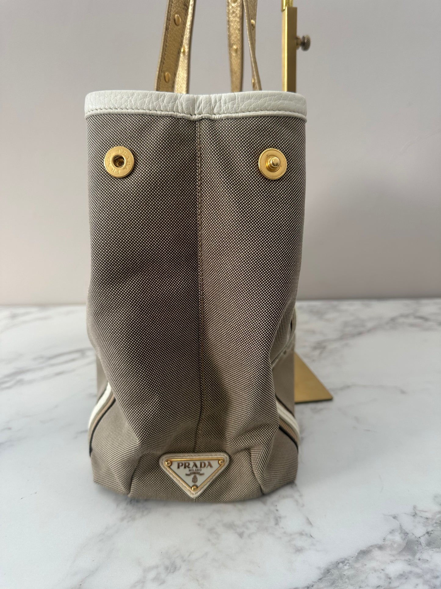 Prada Ivory Calfskin