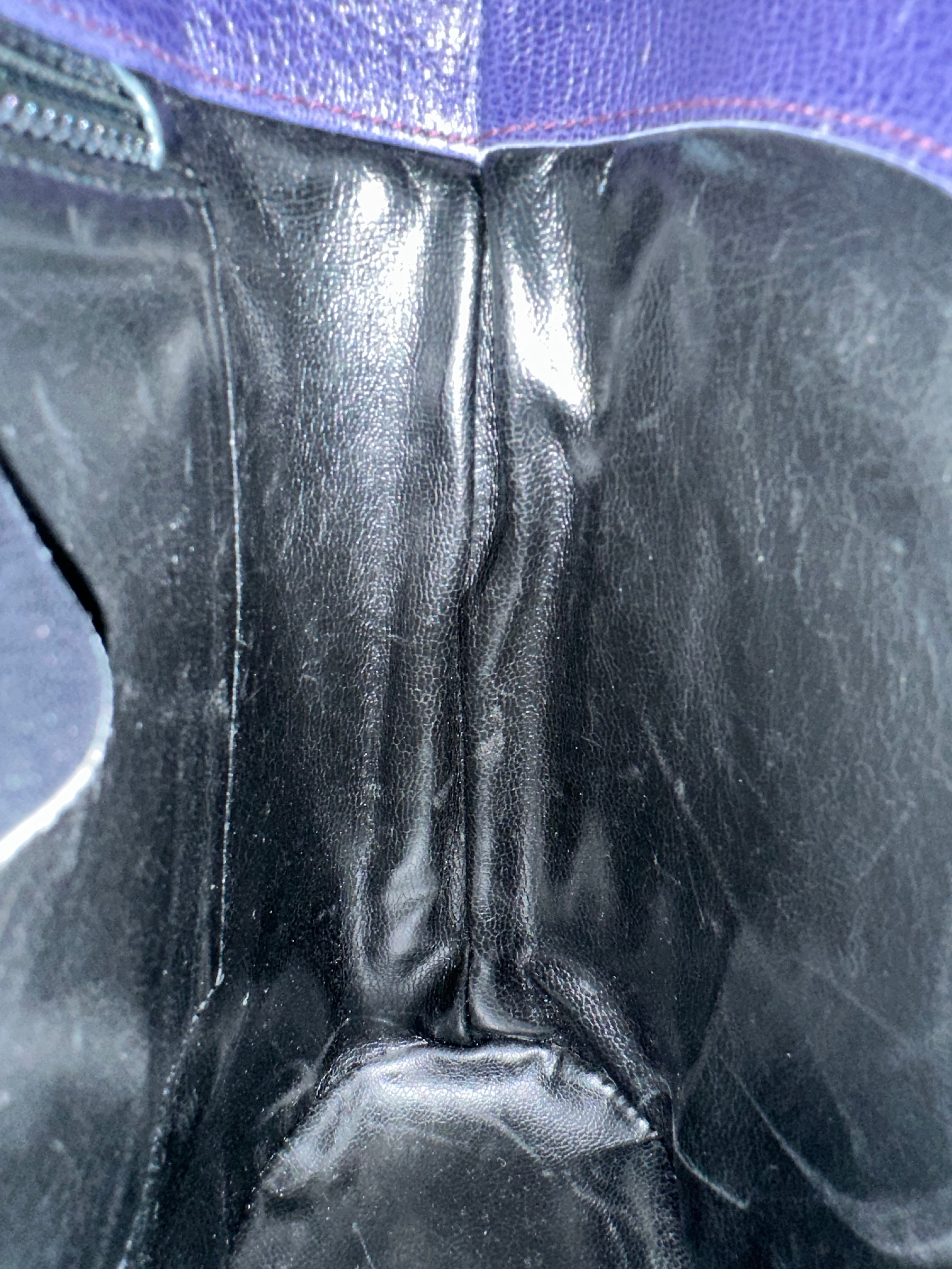 Salvatore Ferragamo Blue Leather