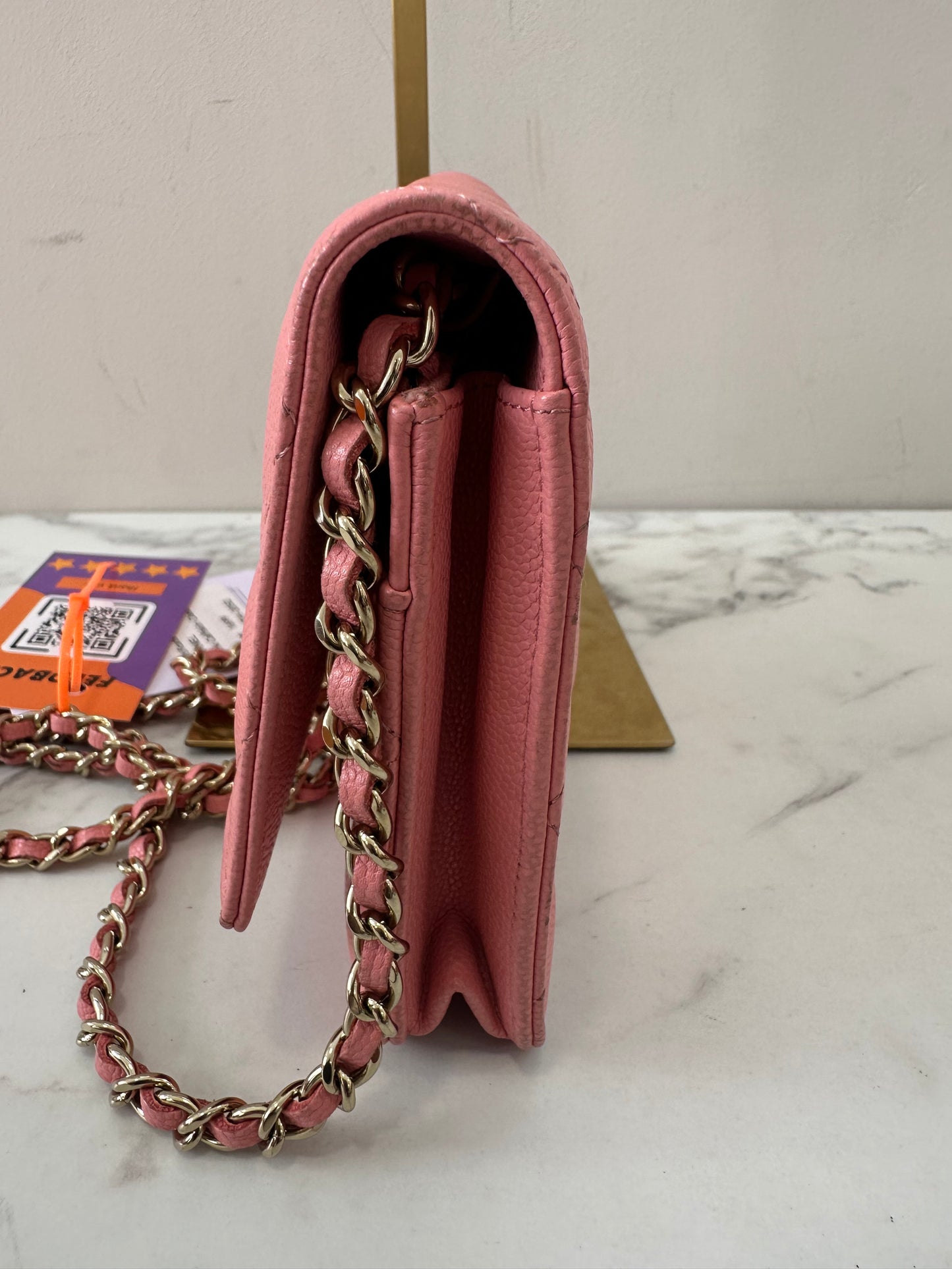Chanel Pink Calfskin Classic