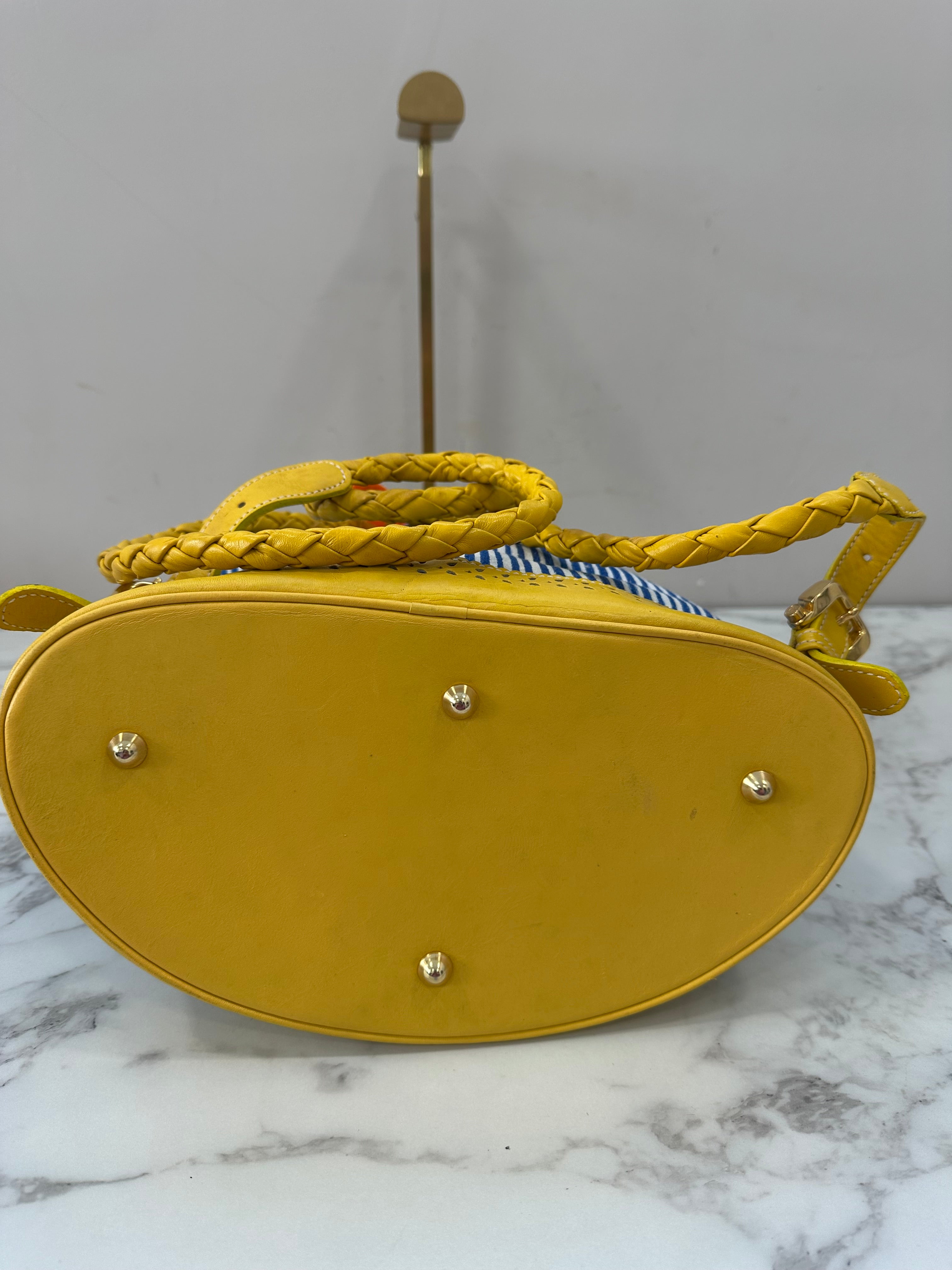 Loewe Blue White Yellow Backpack