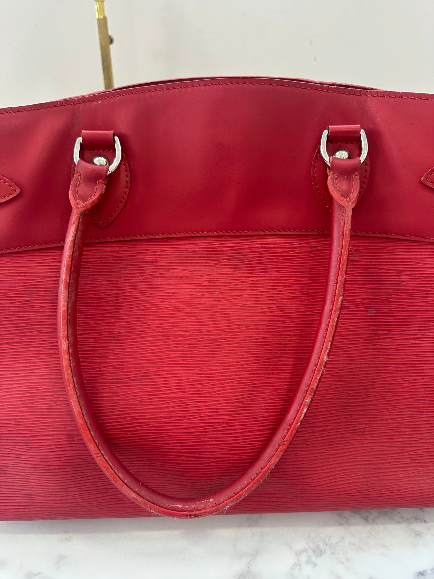 Louis Vuitton Red Epi Passy GM