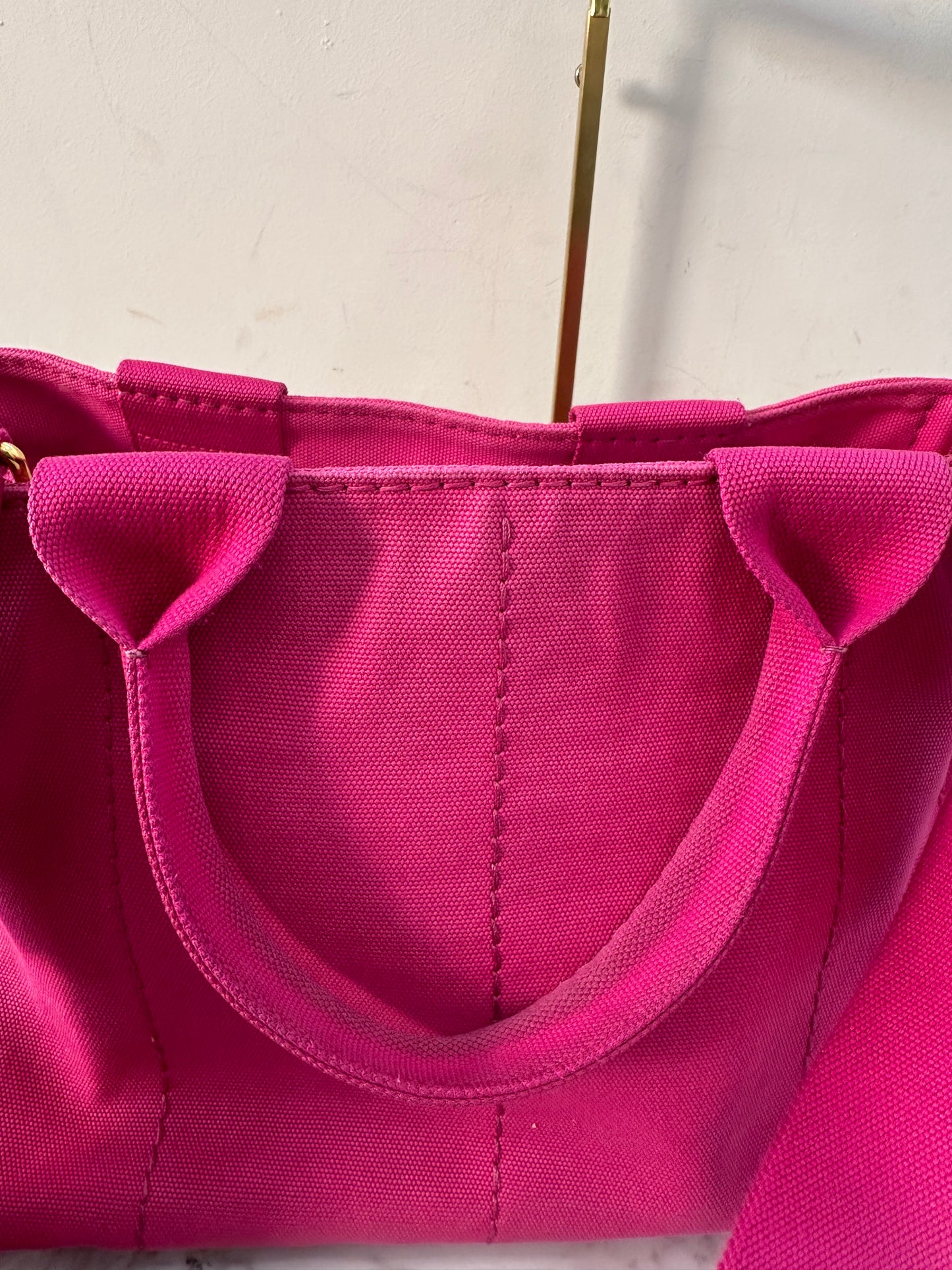 Prada Pink Denim Canapa