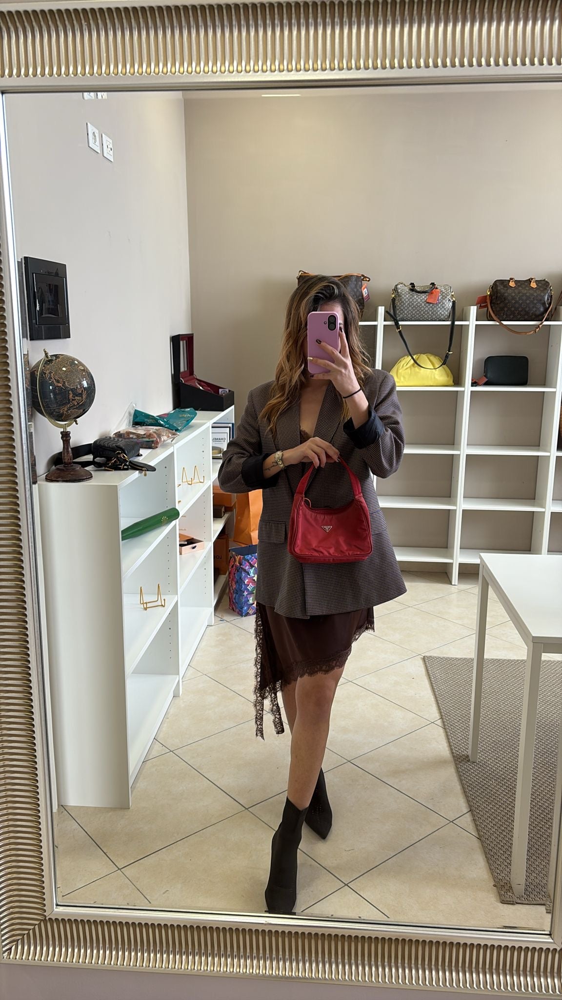Prada HOBO Red