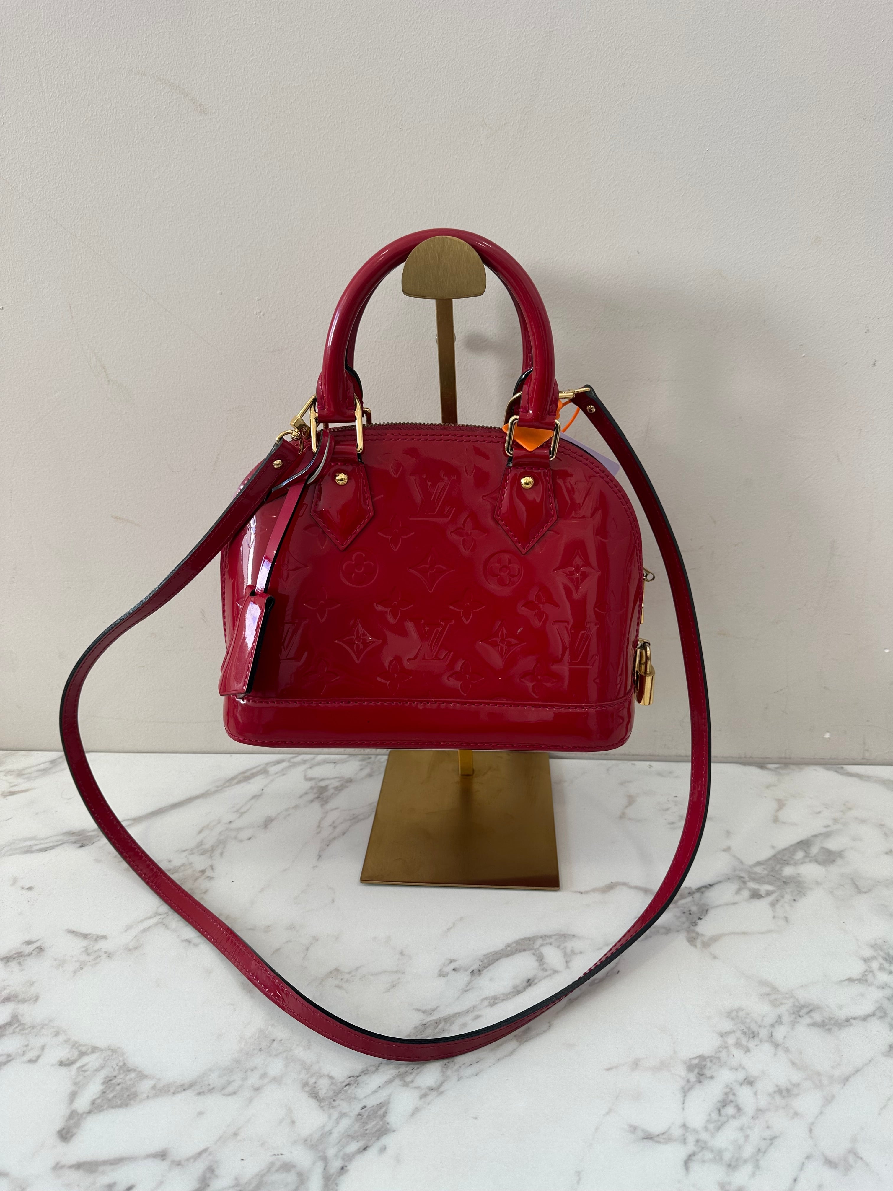 Louis Vuitton Alma BB Vernis Red