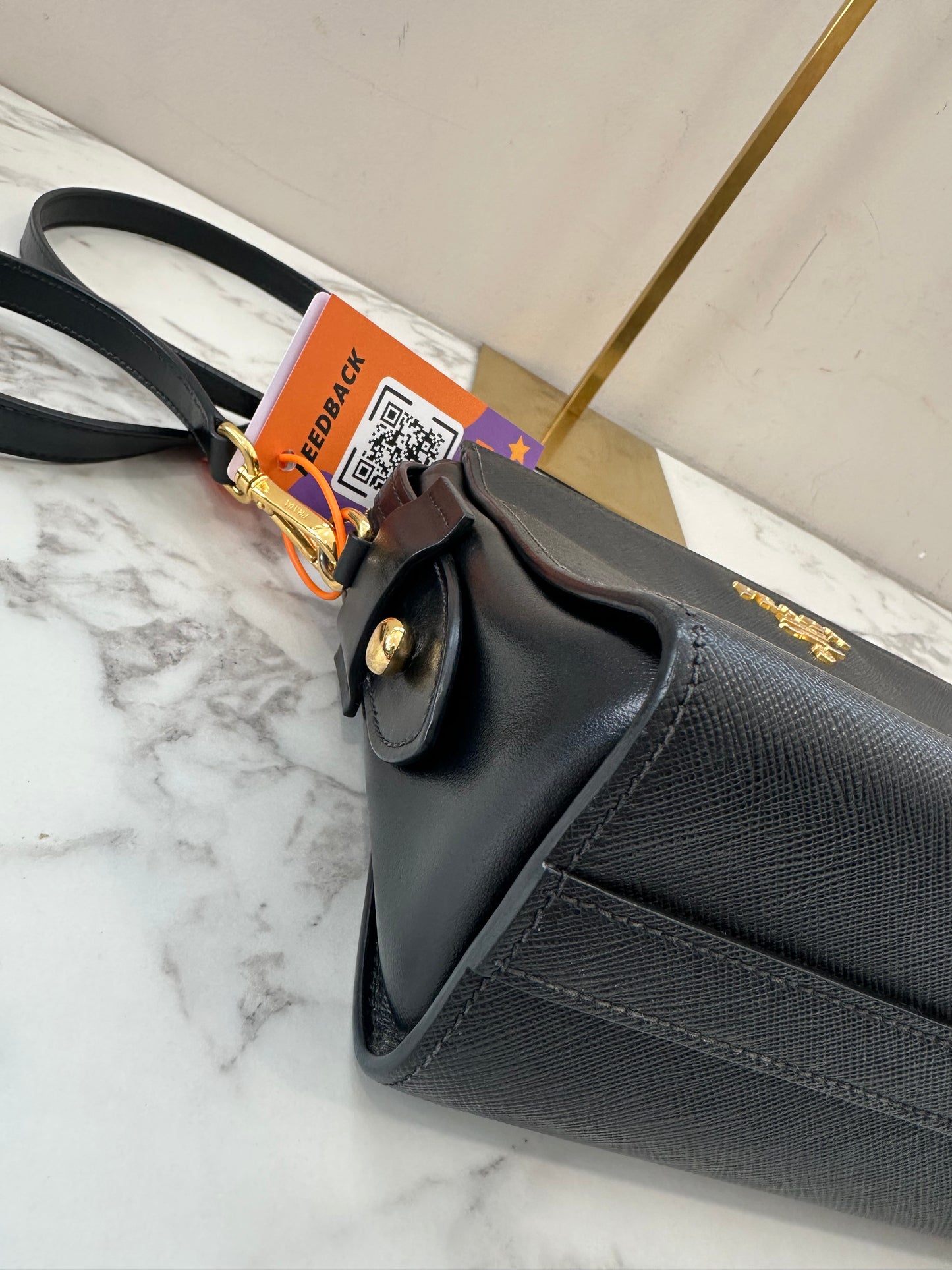 Prada Black Leather