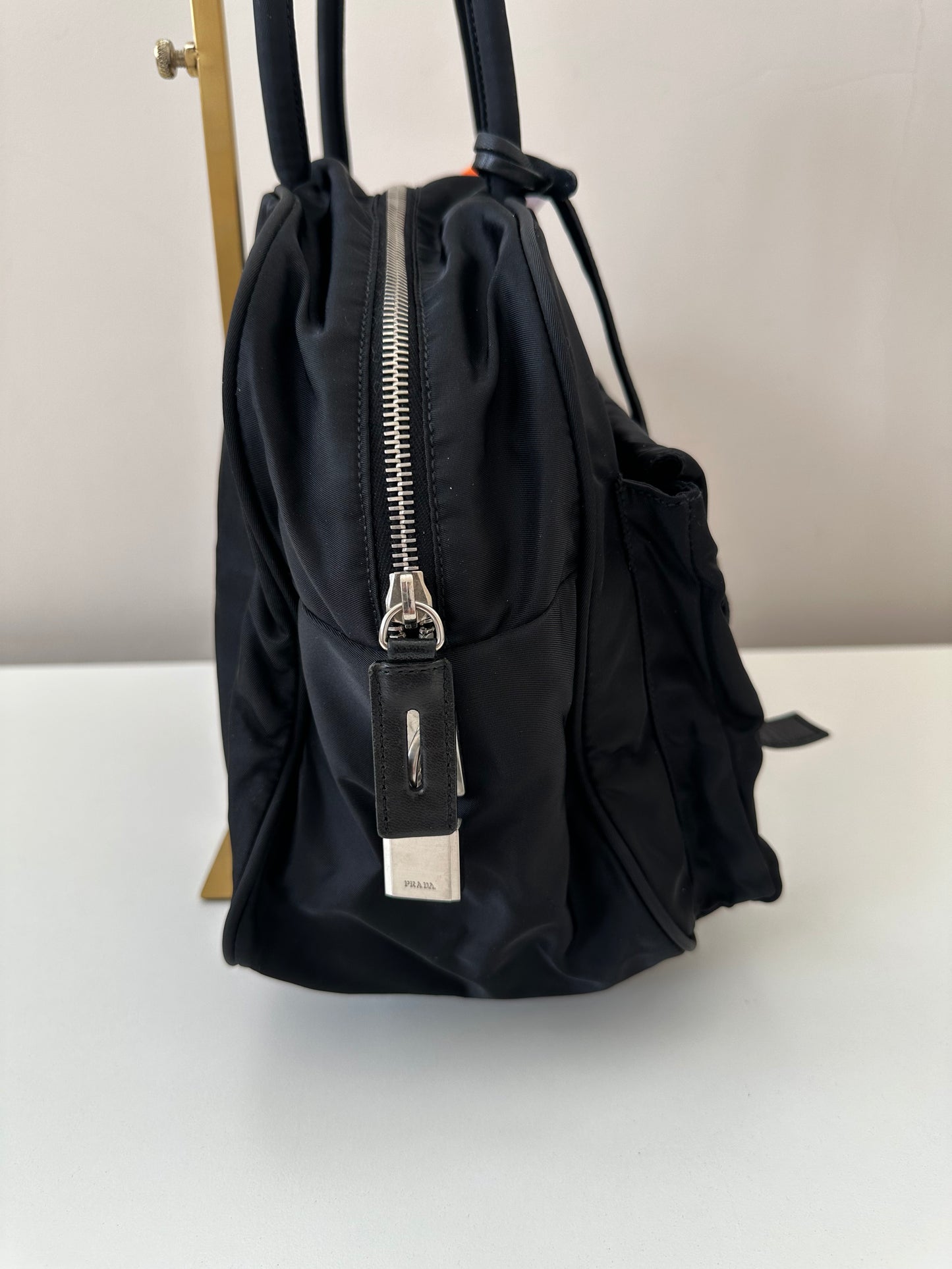 Prada Black Nylon Tote