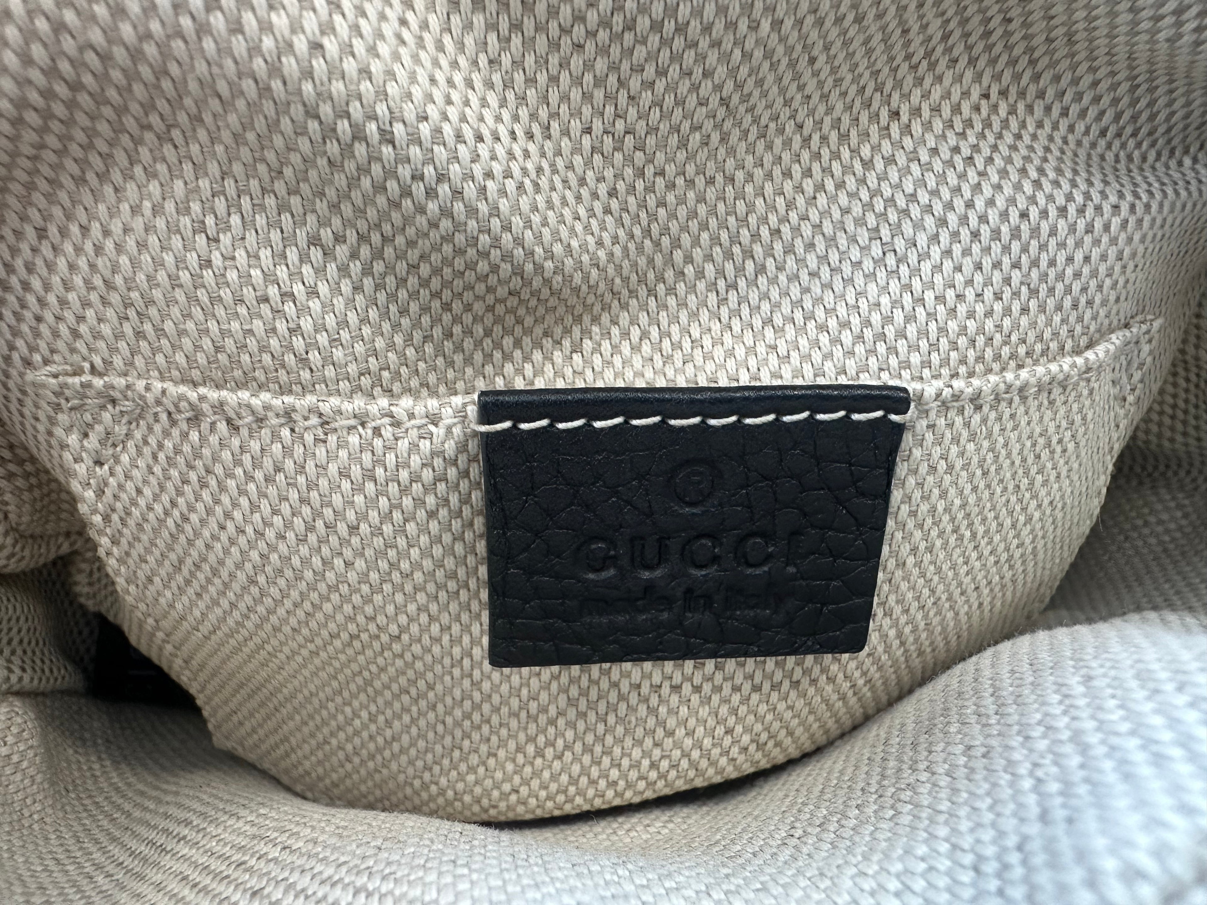 Gucci Black Leather Fringe