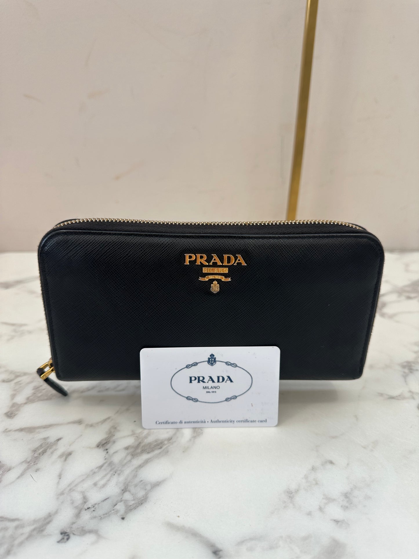 Prada Black Long Wallet