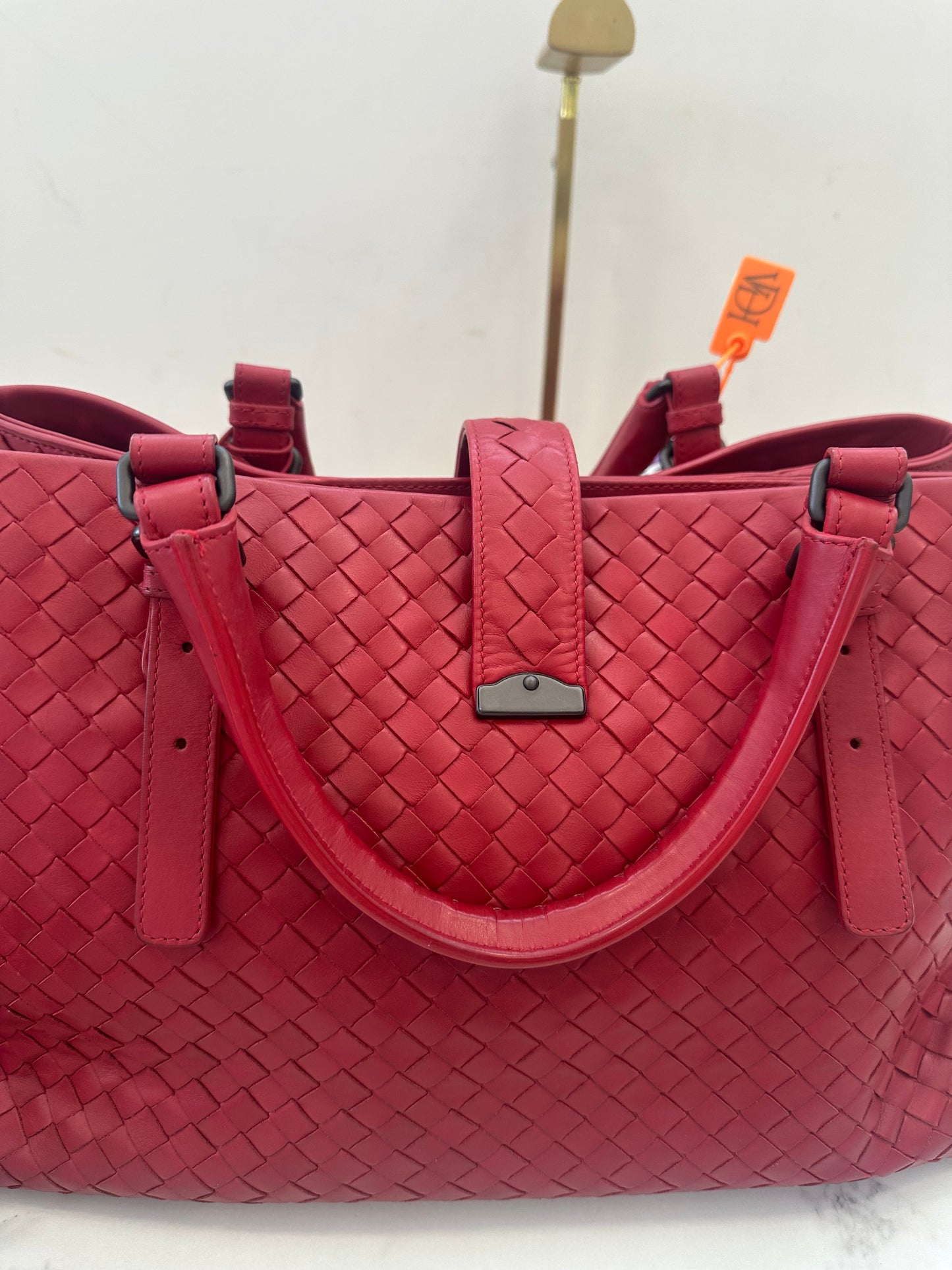 Bottega Veneta Red Intrecciato Roma