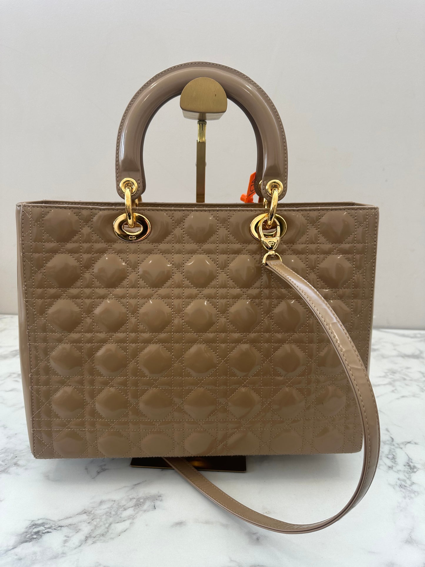 Christian Dior Beige Leather Lady
