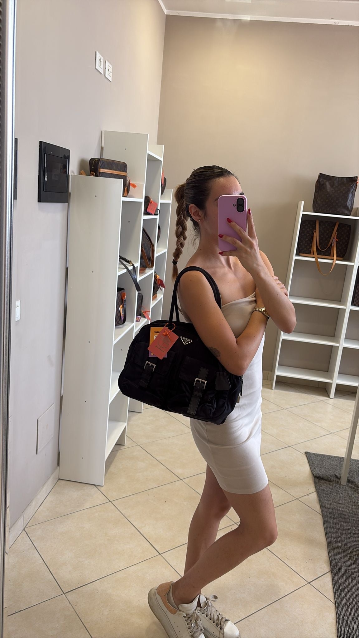 Prada Black Nylon Tote