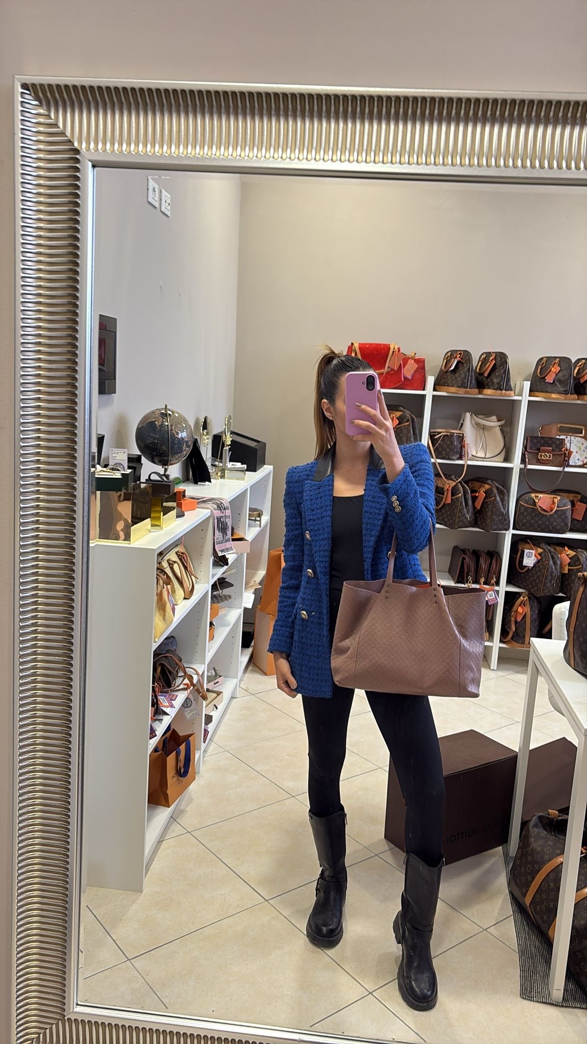 Bottega Veneta Pink Tote Bag