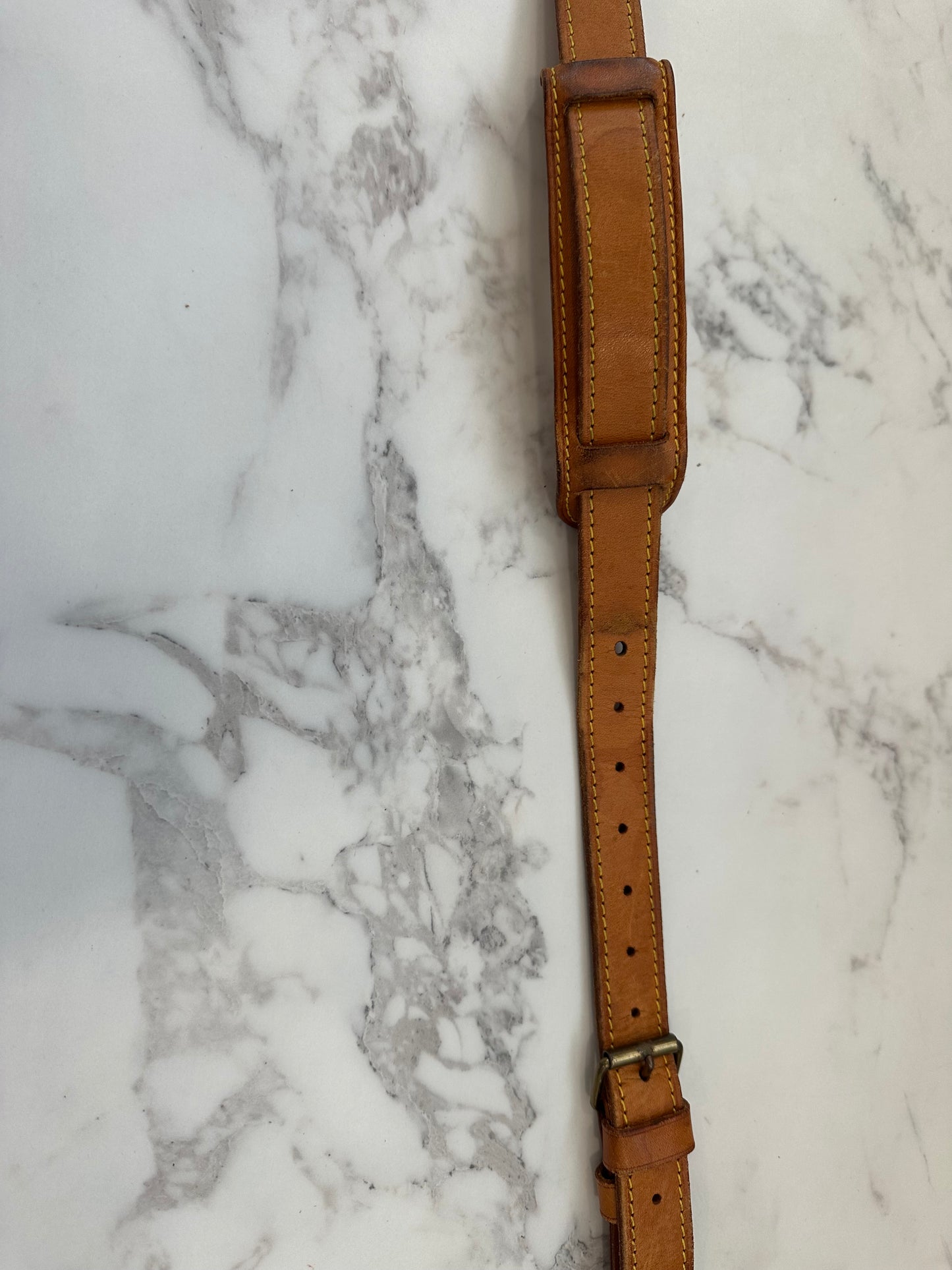 Louis Vuitton tracolla vacchetta regolabile