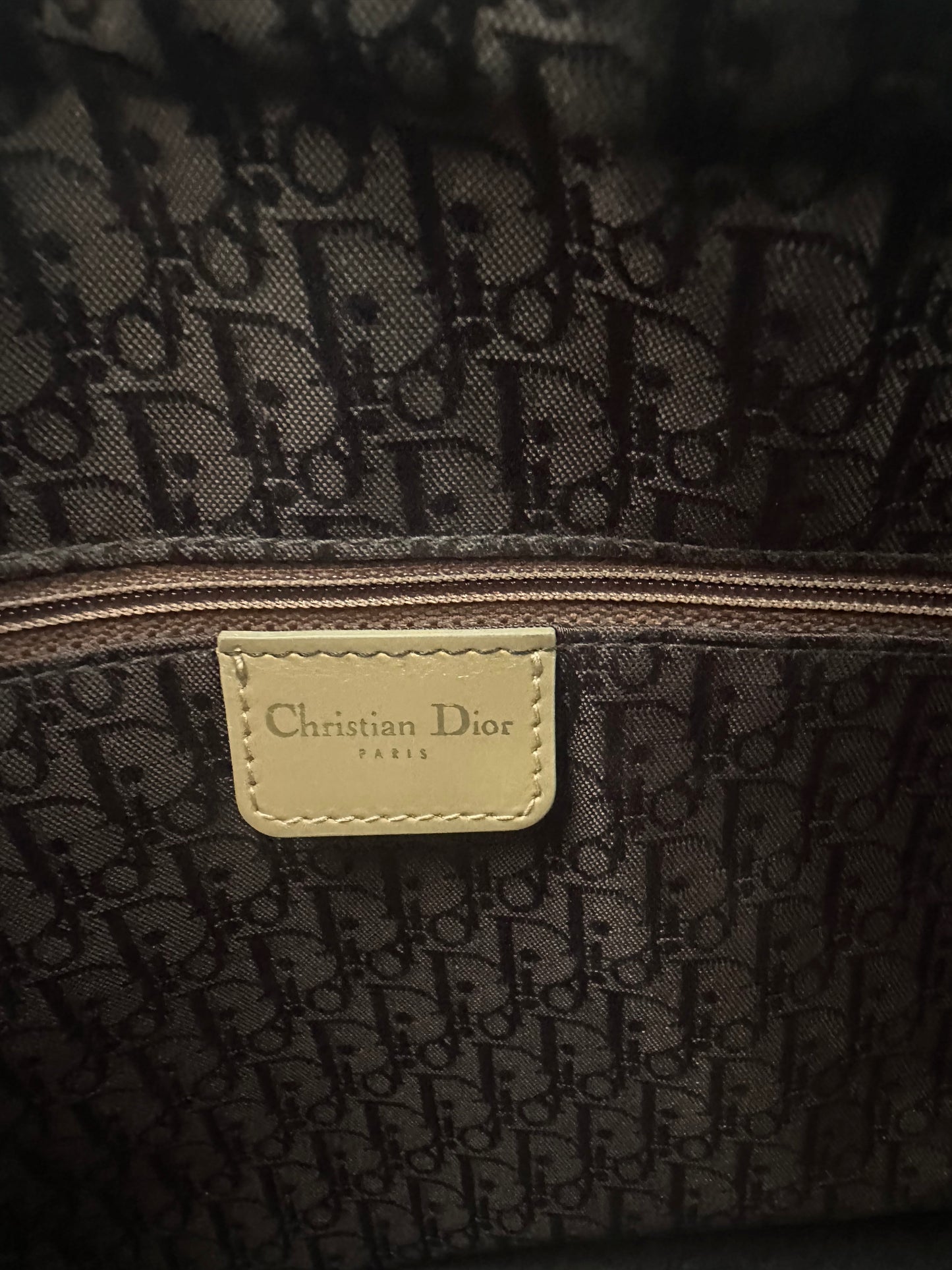 Christian Dior Beige Leather Lady