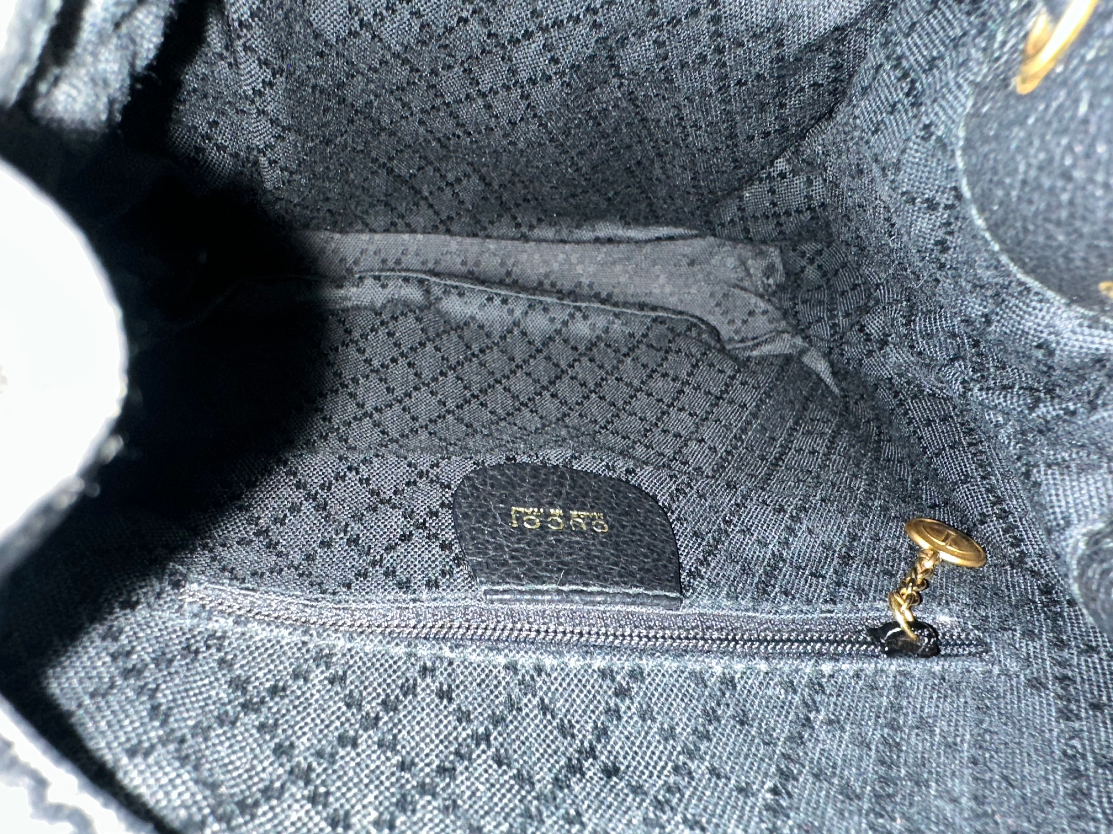 Gucci Black Suede Backpack