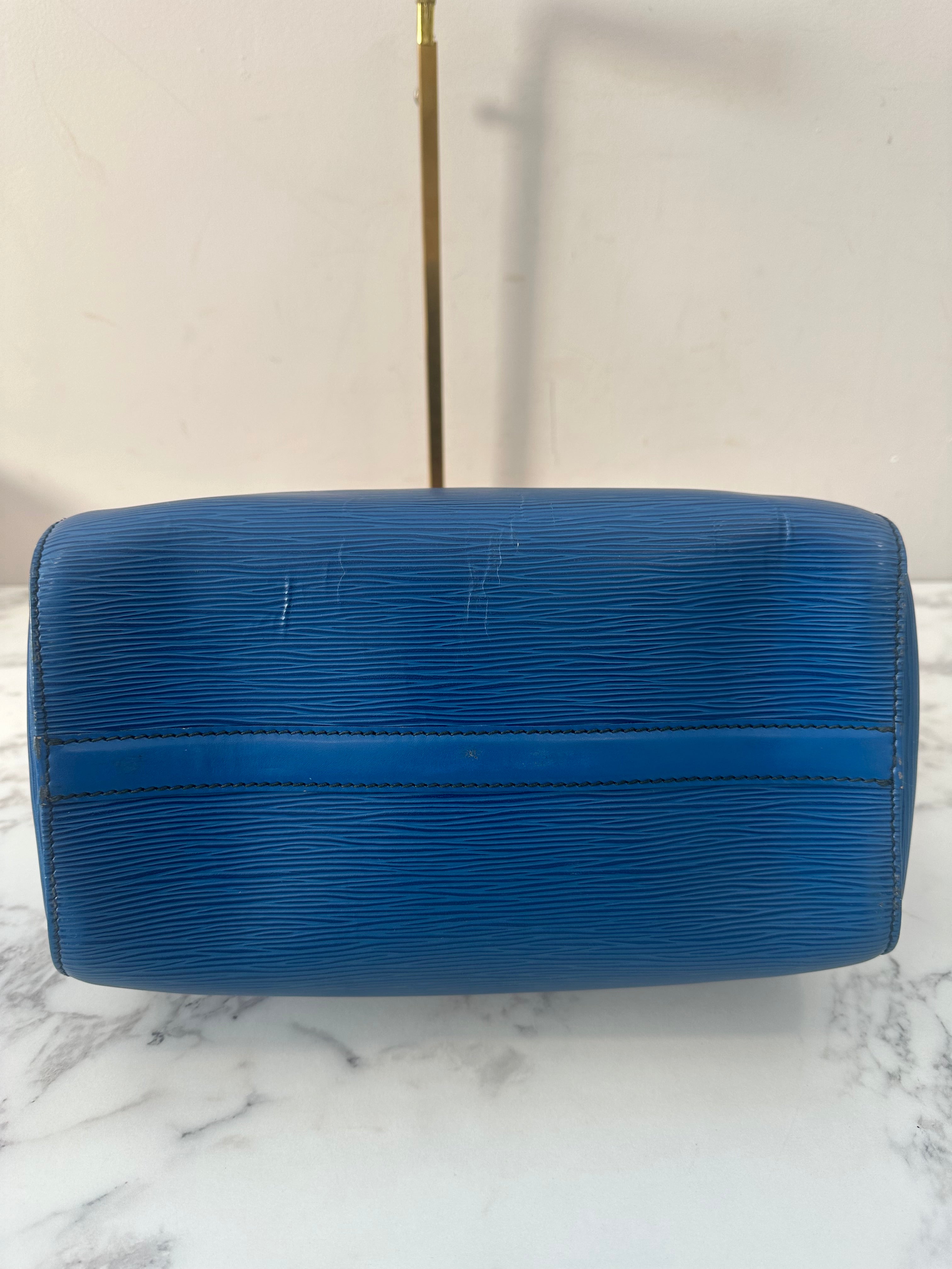 Louis Vuitton Speedy 25 Epi Blue