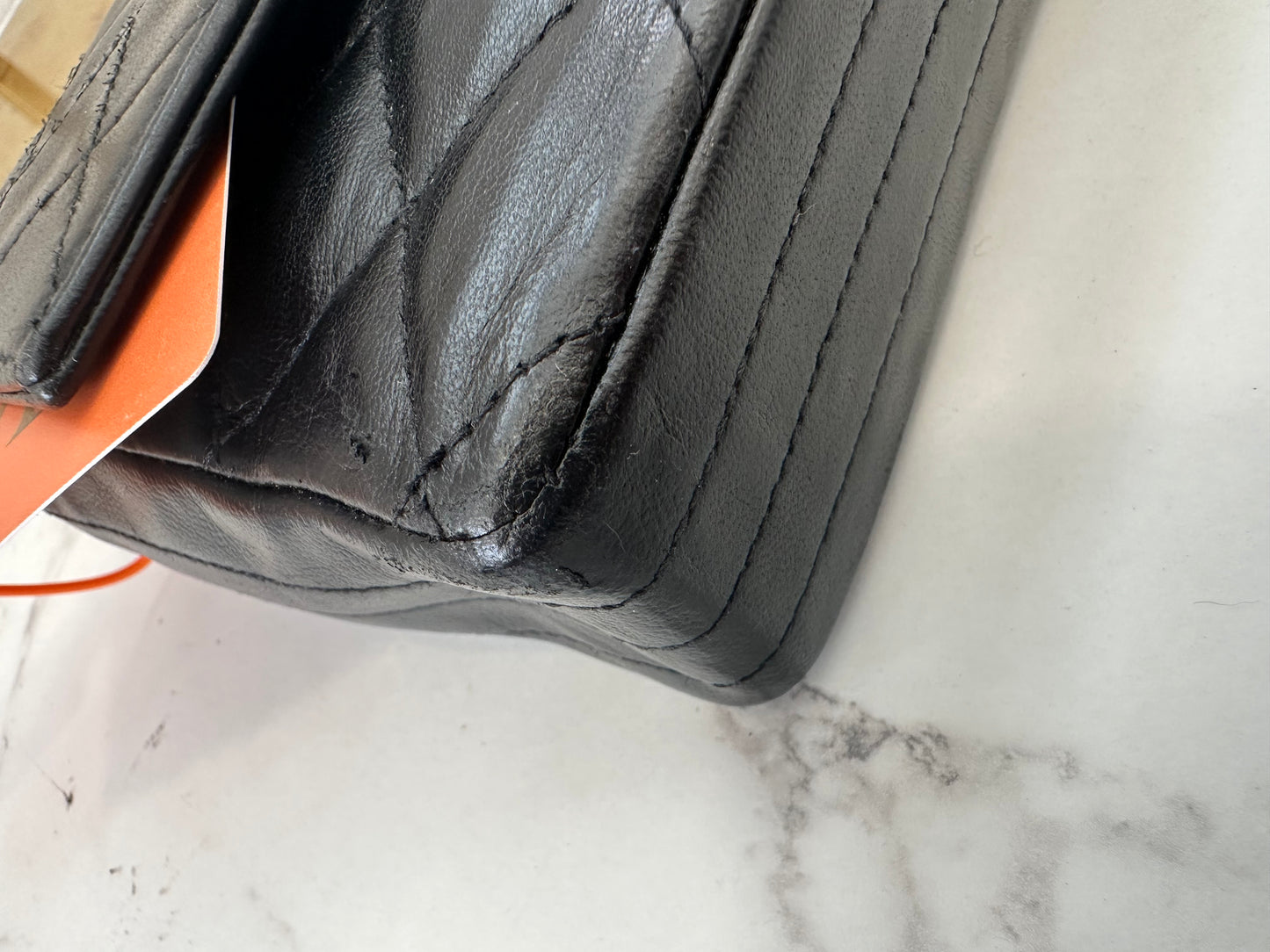 Chanel Black Lambskin Single Chain